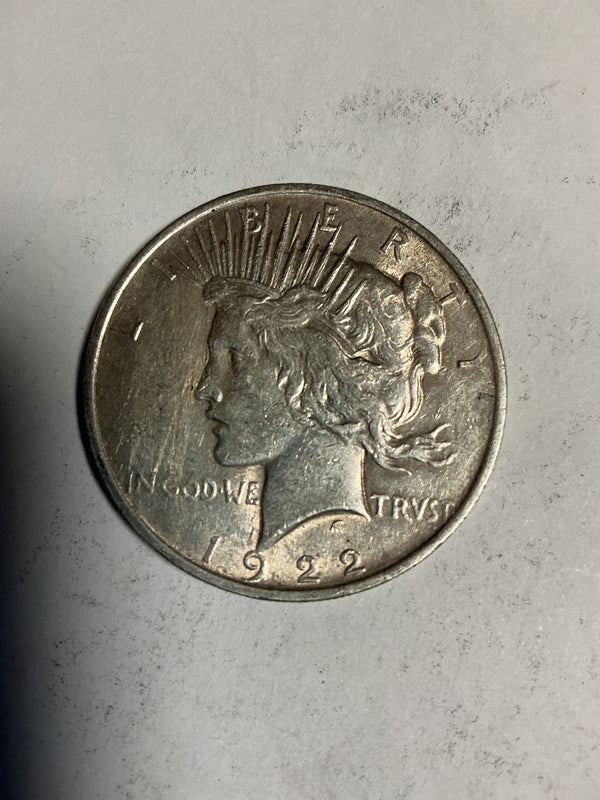 Lot 45, 1922 Peace dollar