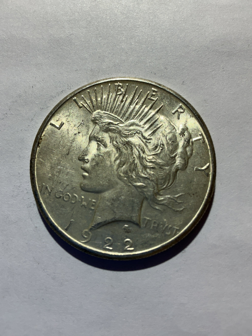 Lot 24, 1922 S Peace Dollar, Au