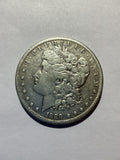 Lot 3, 1889 CC, Morgan silver dollar Vf, Rare, low mintage, only 350000