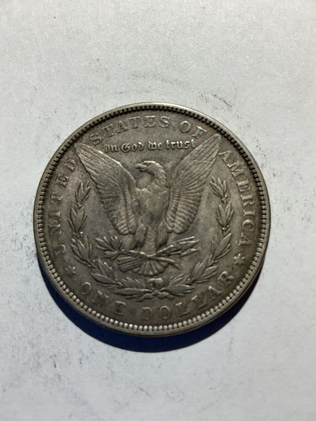 Lot 68, 1889 Morgan silver dollar, xf