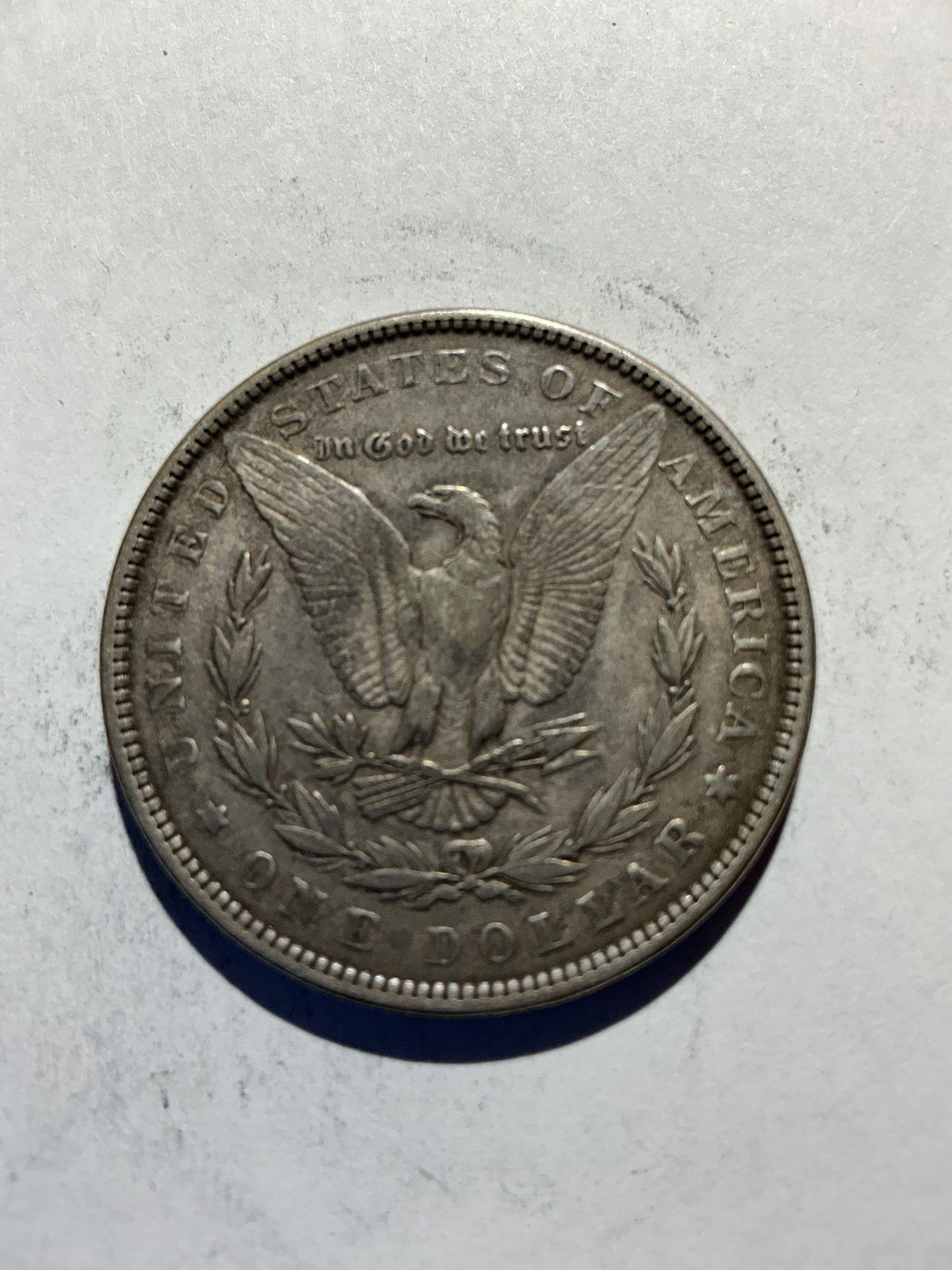 Lot 68, 1889 Morgan silver dollar, xf