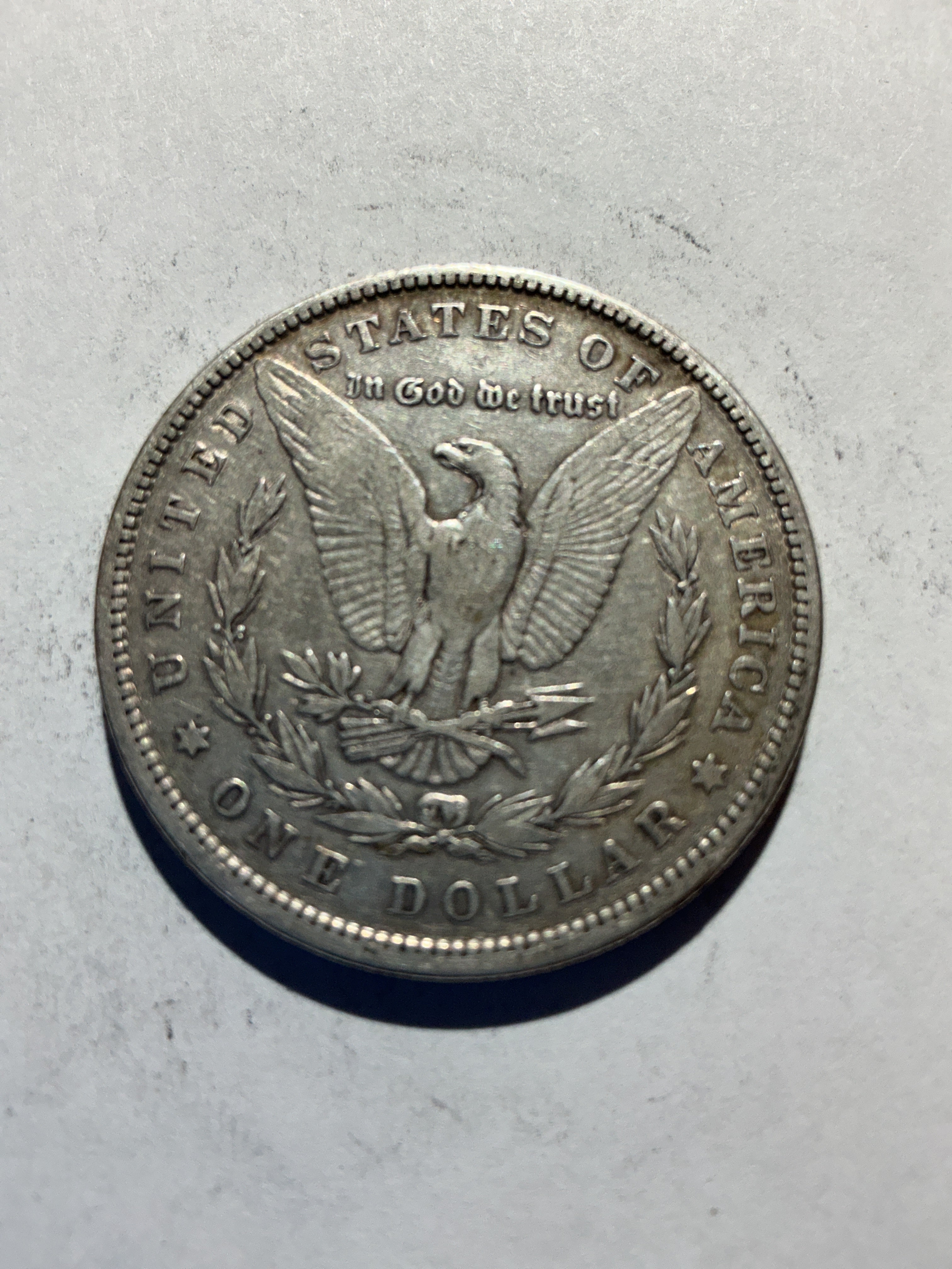 Lot 54, 1879 Morgan silver dollar, xf