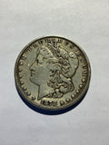 Lot 7, 1878 Morgan silver dollar 7TF , AU