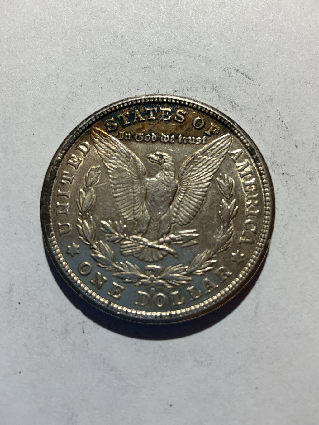 Lot 48, 1921 S Morgan silver dollar, AU