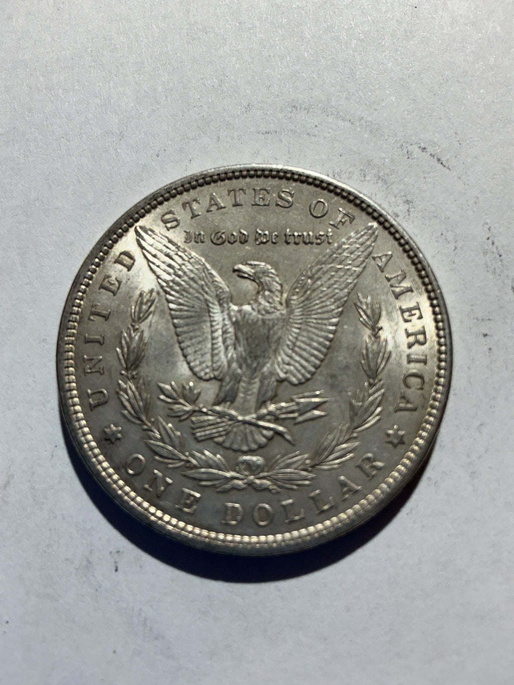 Lot 37, 1900 Morgan silver dollar, AU nice coin