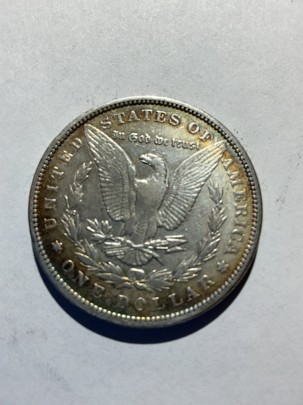 Lot 31, 1890 Morgan silver dollar xf