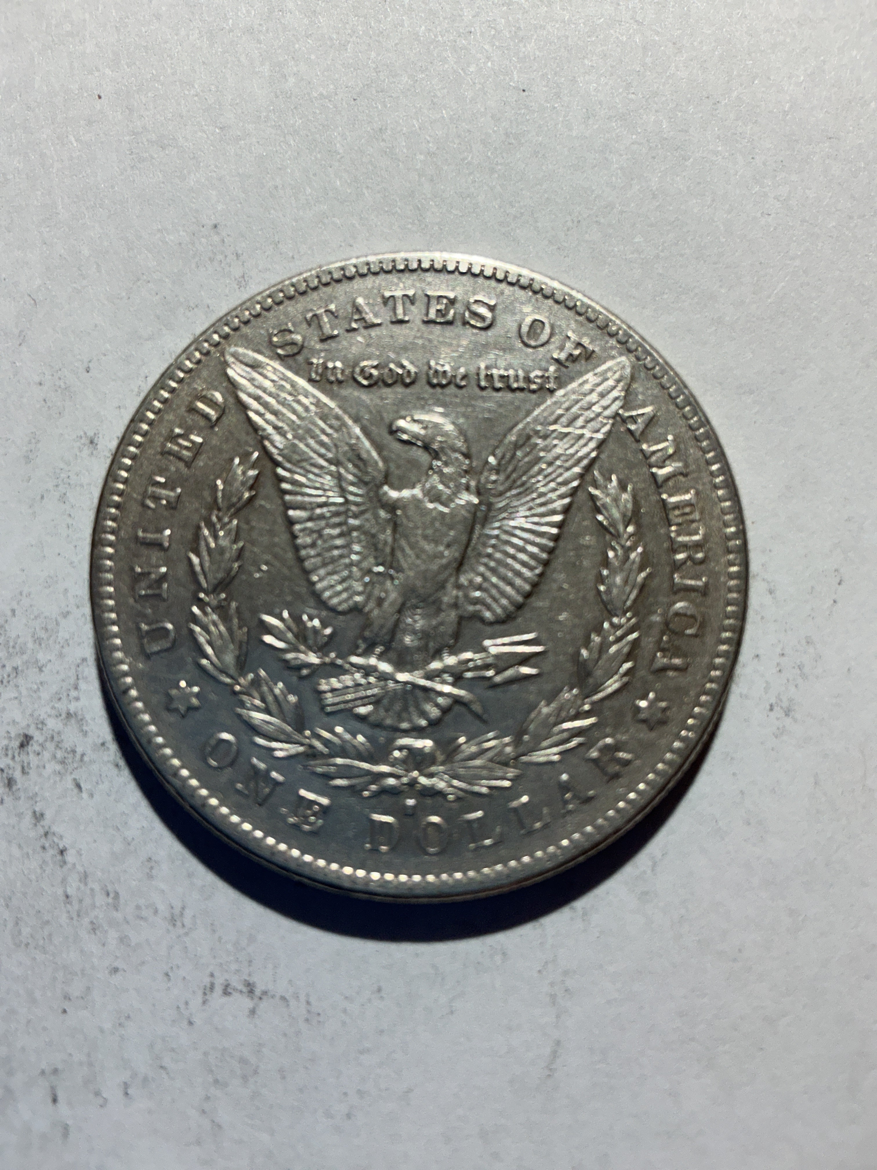 Lot 59, 1878 S Morgan silver dollar,AU