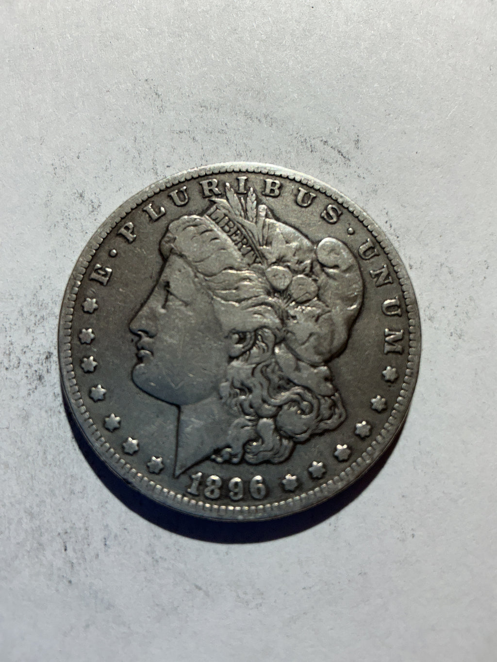Lot 80, 1896 O Morgan silver dollar,vf