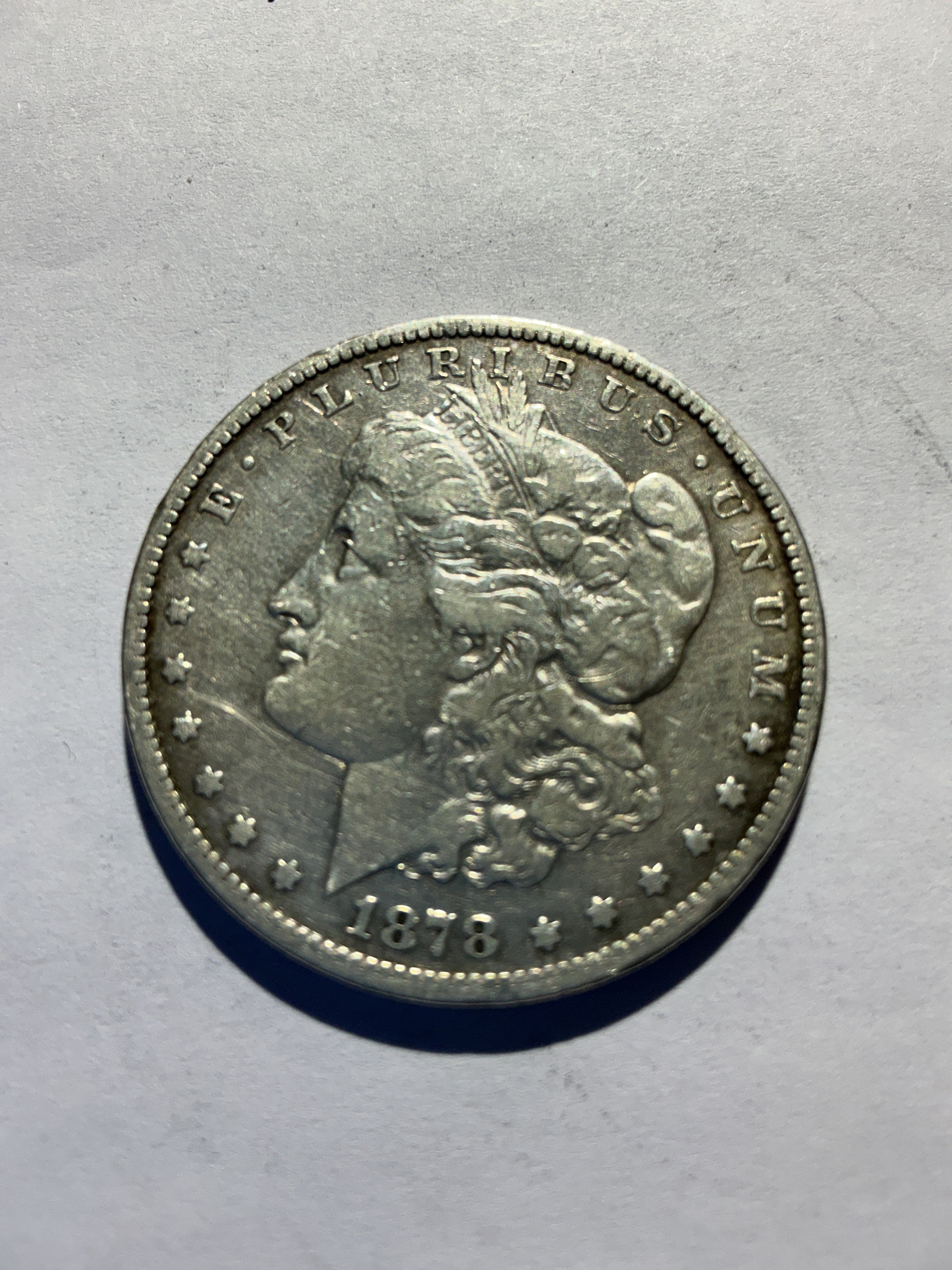Lot 70,1878 S Morgan silver dollar