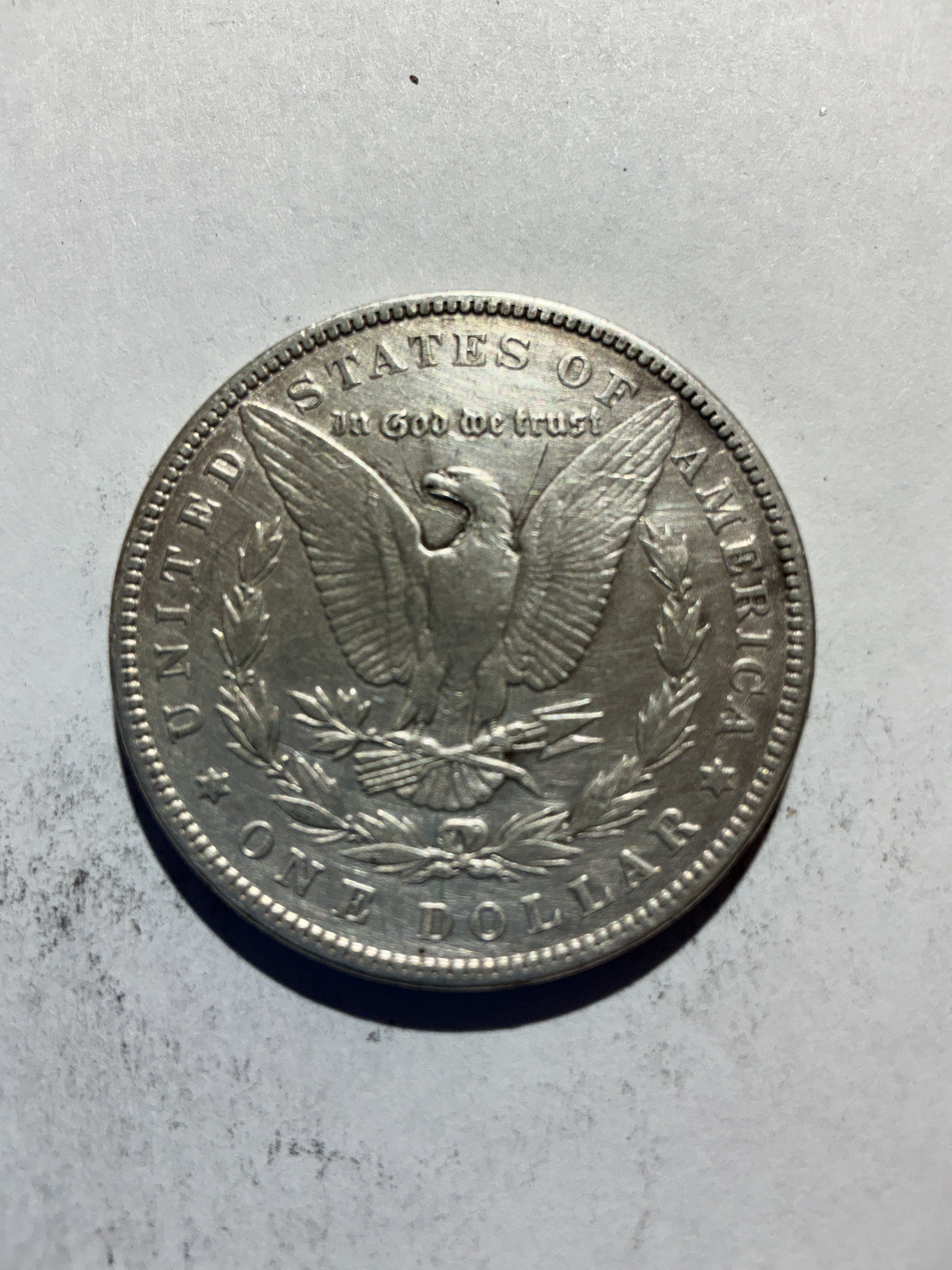 Lot 79, 1889 Morgan silver dollar, vf
