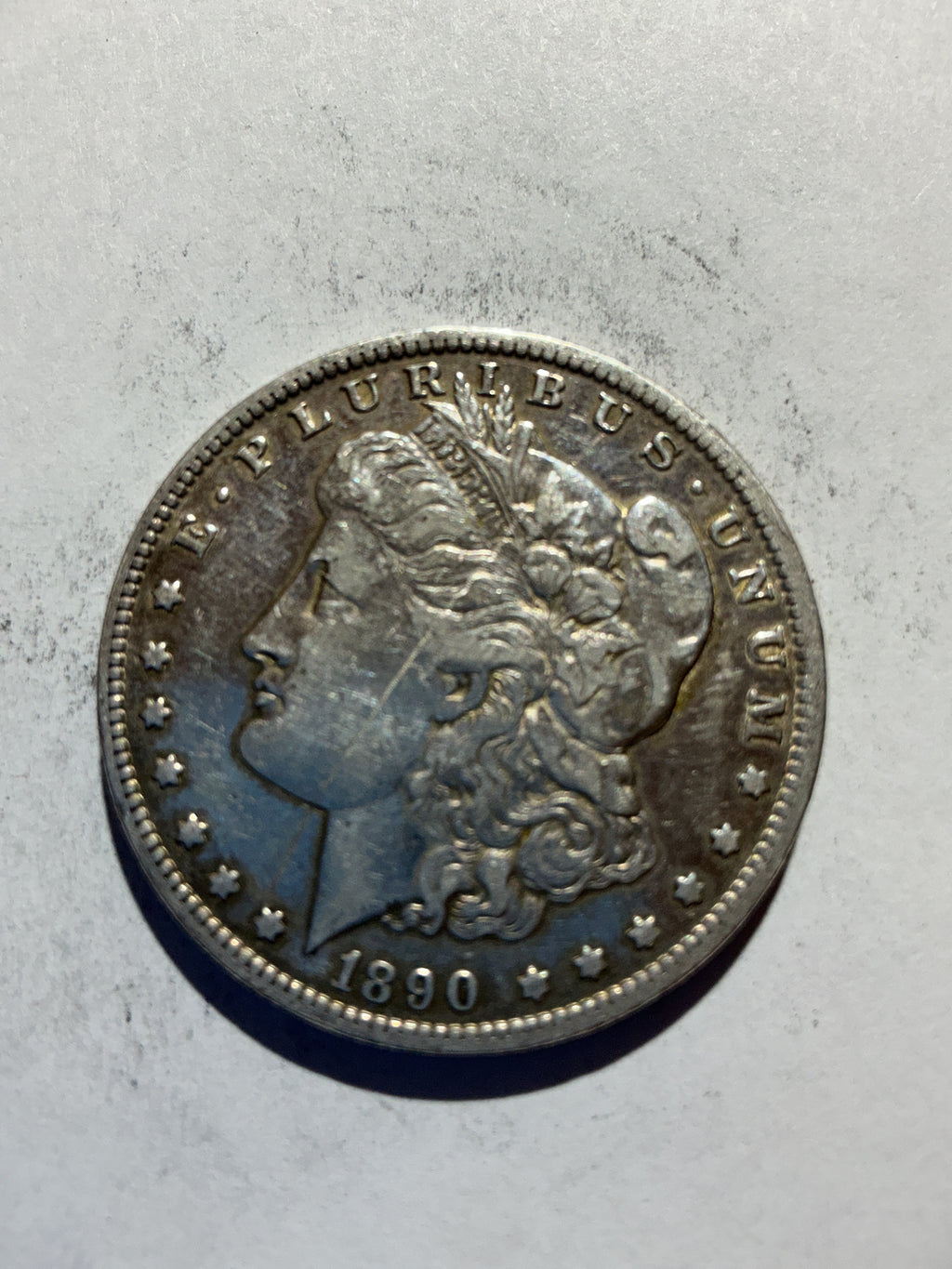 Lot 81, 1890 O Morgan silver dollar, vf