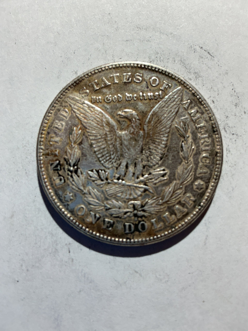 Lot 58, 1878 S Morgan silver dollar, AU