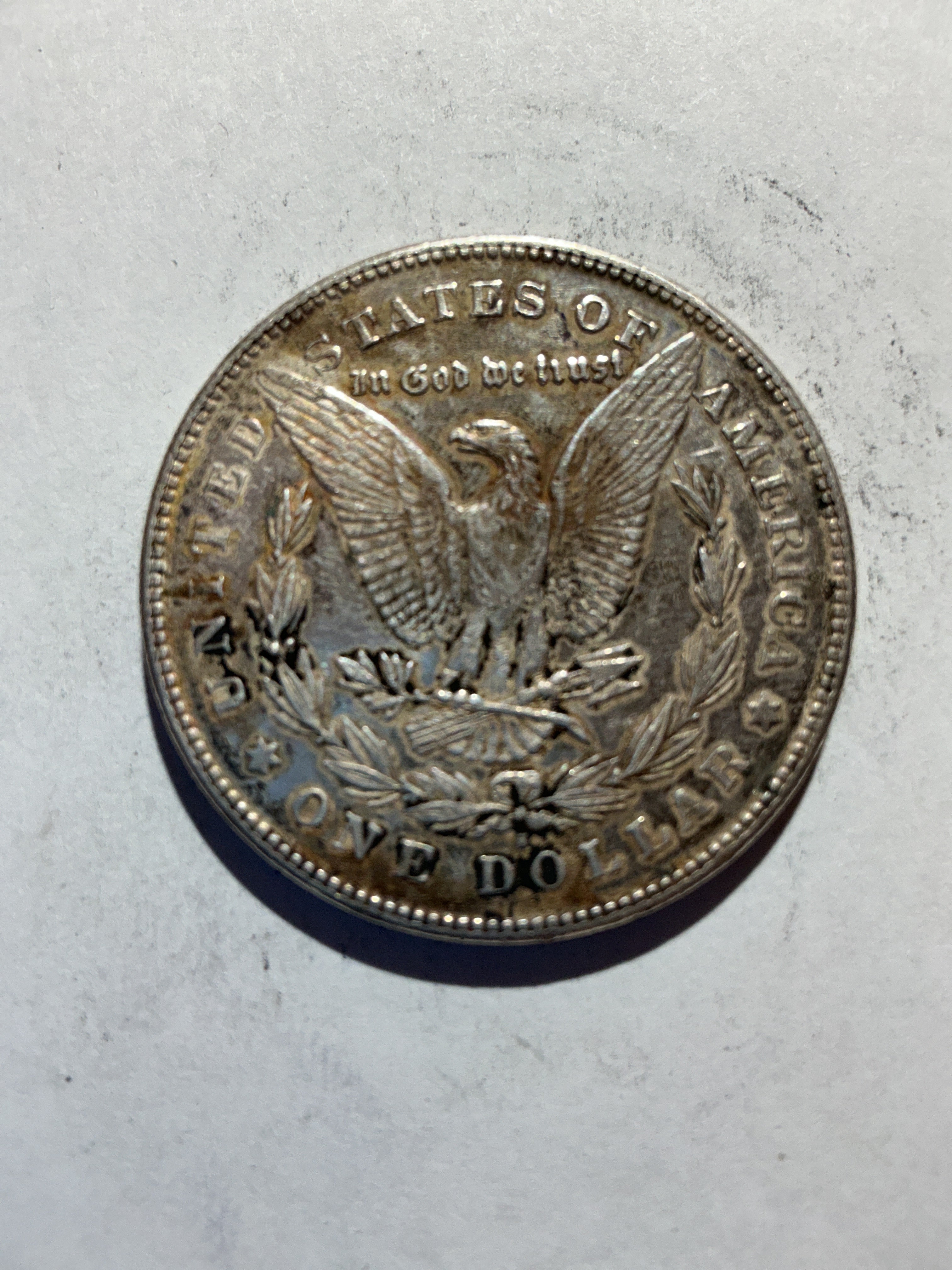 Lot 58, 1878 S Morgan silver dollar, AU