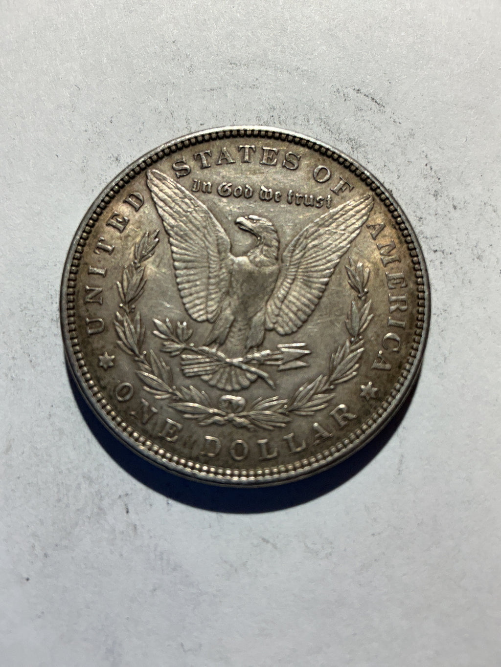 Lot 67, 1896 Morgan silver dollar, AU