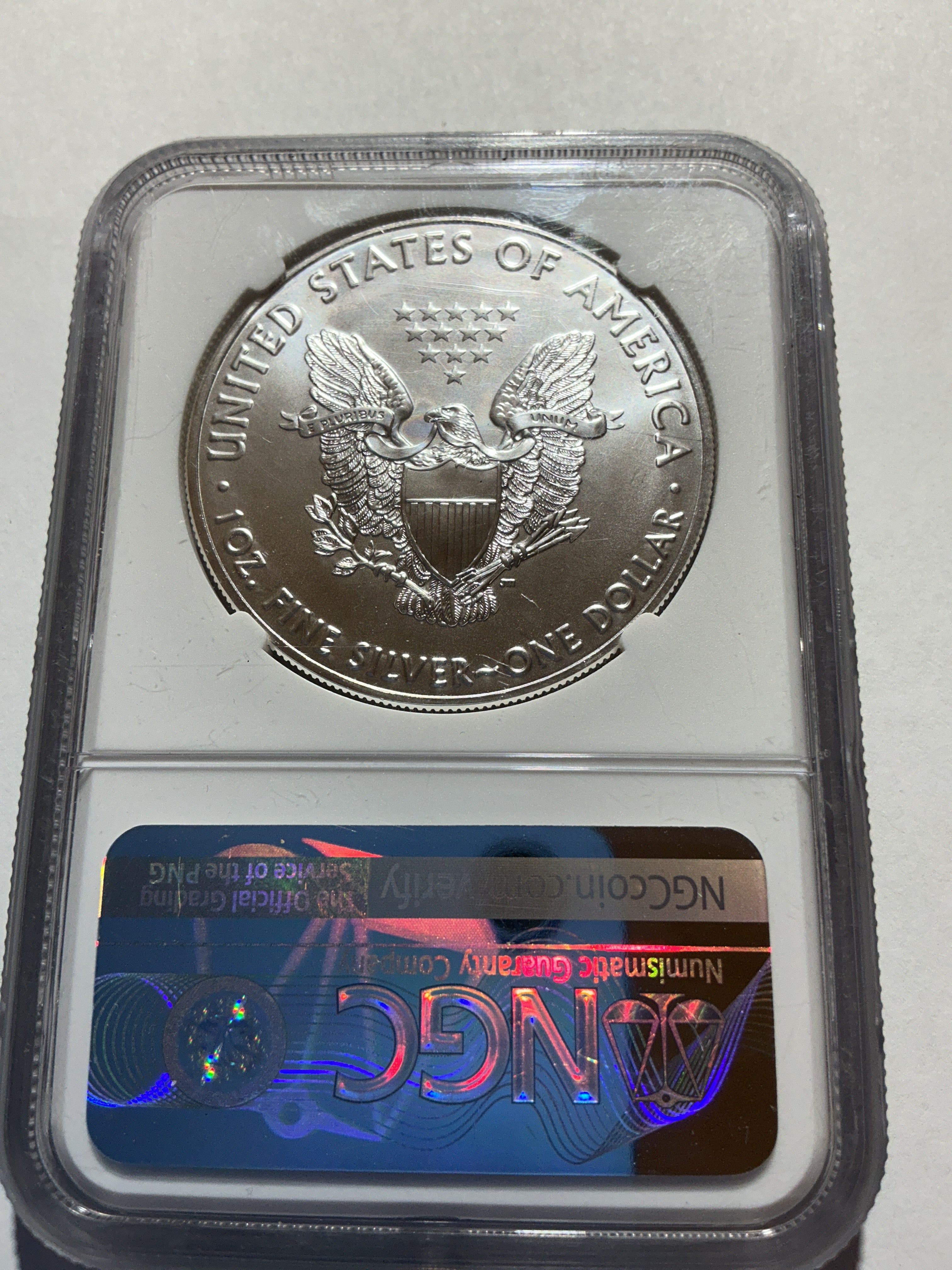 Lot 4, 2019 American silver eagle, MS69