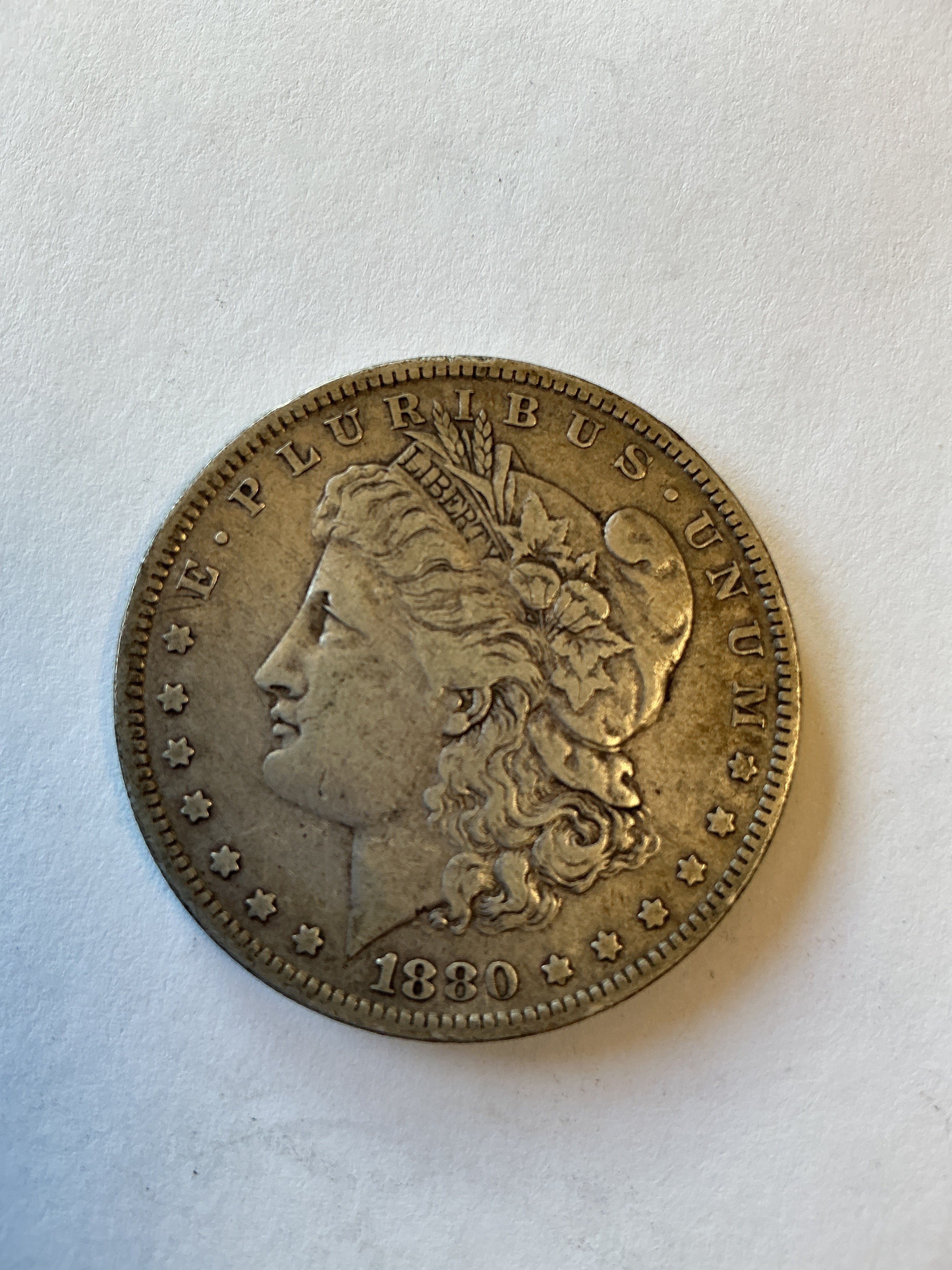 Lot 18 1880 O Morgan silver VF