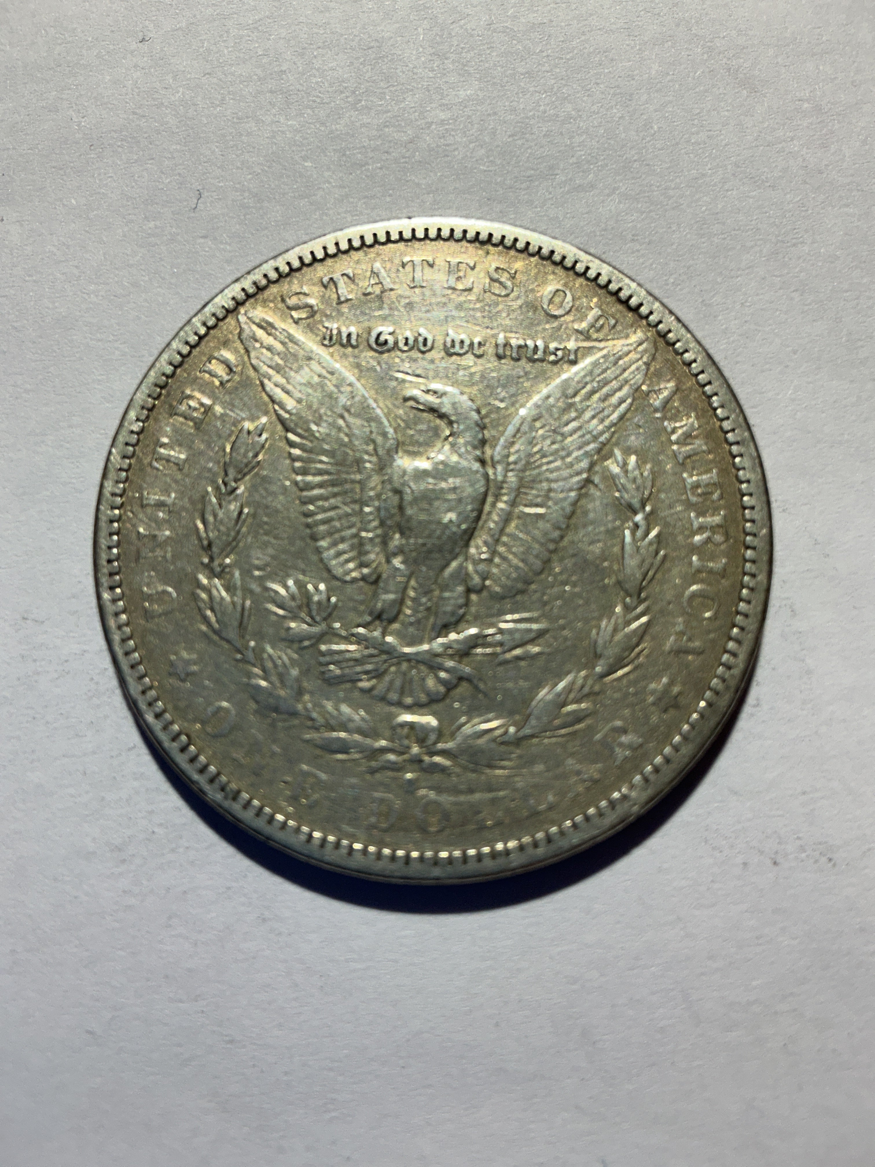 Lot 14, 1879 S Morgan silver dollar, VF