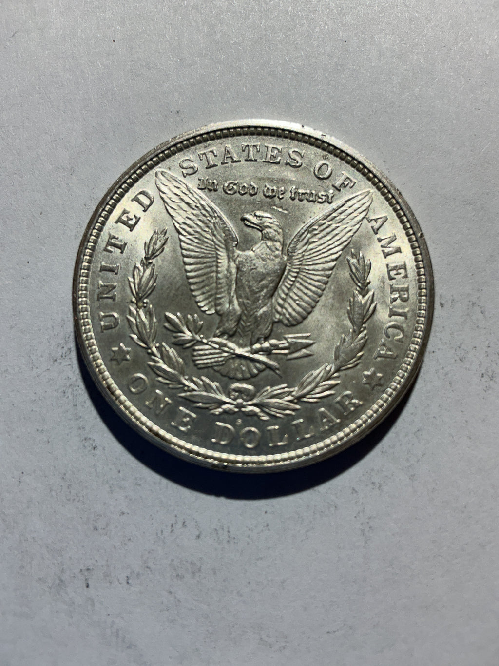 Lot 47, 1921 S Morgan silver dollar, AU nice coin