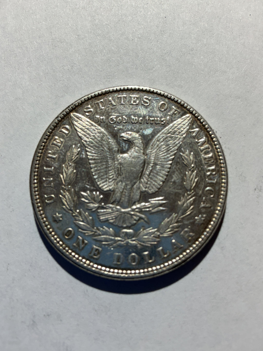 Lot 32, 1896 Morgan silver dollar, AU