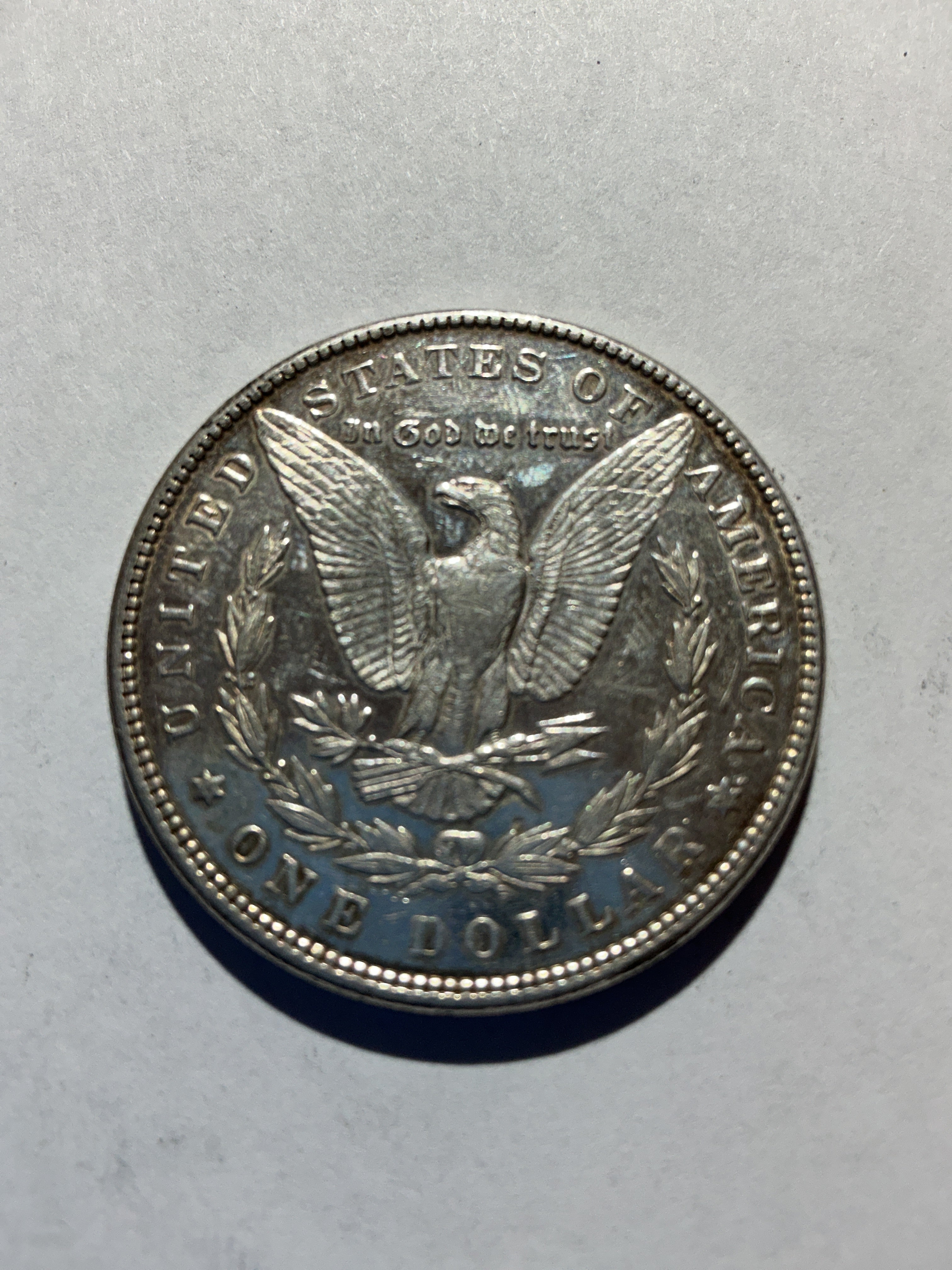 Lot 32, 1896 Morgan silver dollar, AU