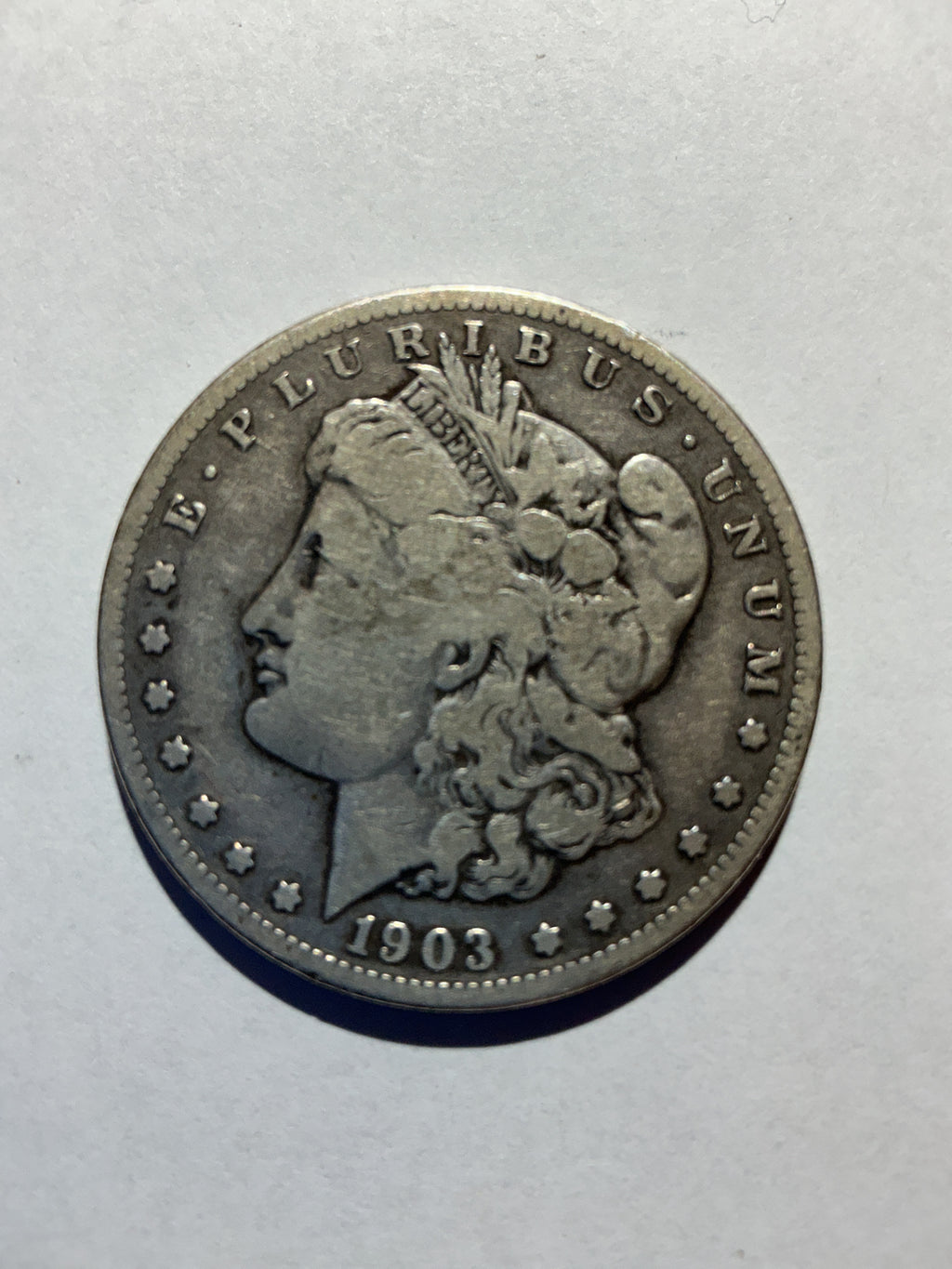 Lot 17, 1903 S, Morgan silver dollar, F, low mintage
