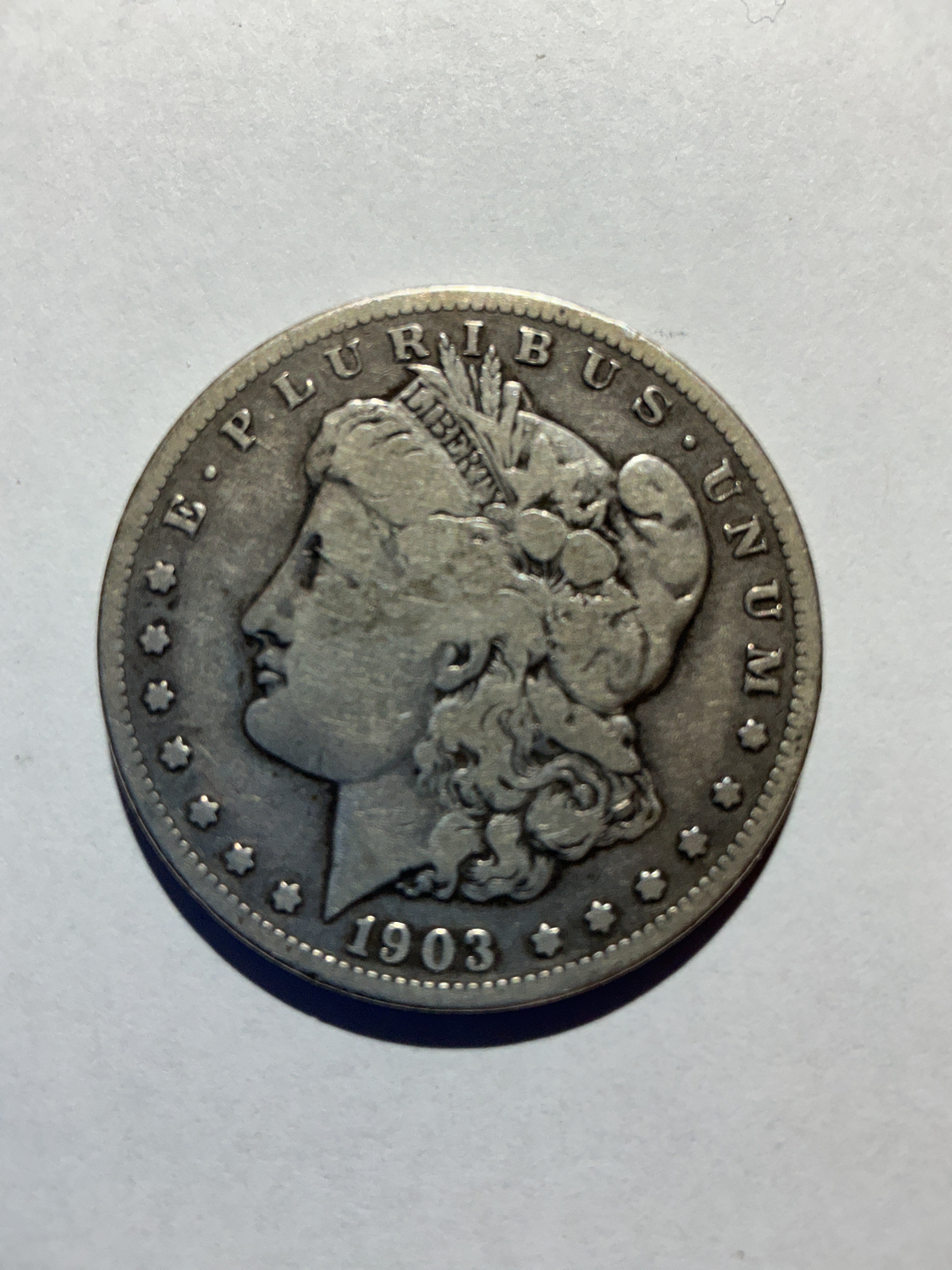 Lot 17, 1903 S, Morgan silver dollar, F, low mintage