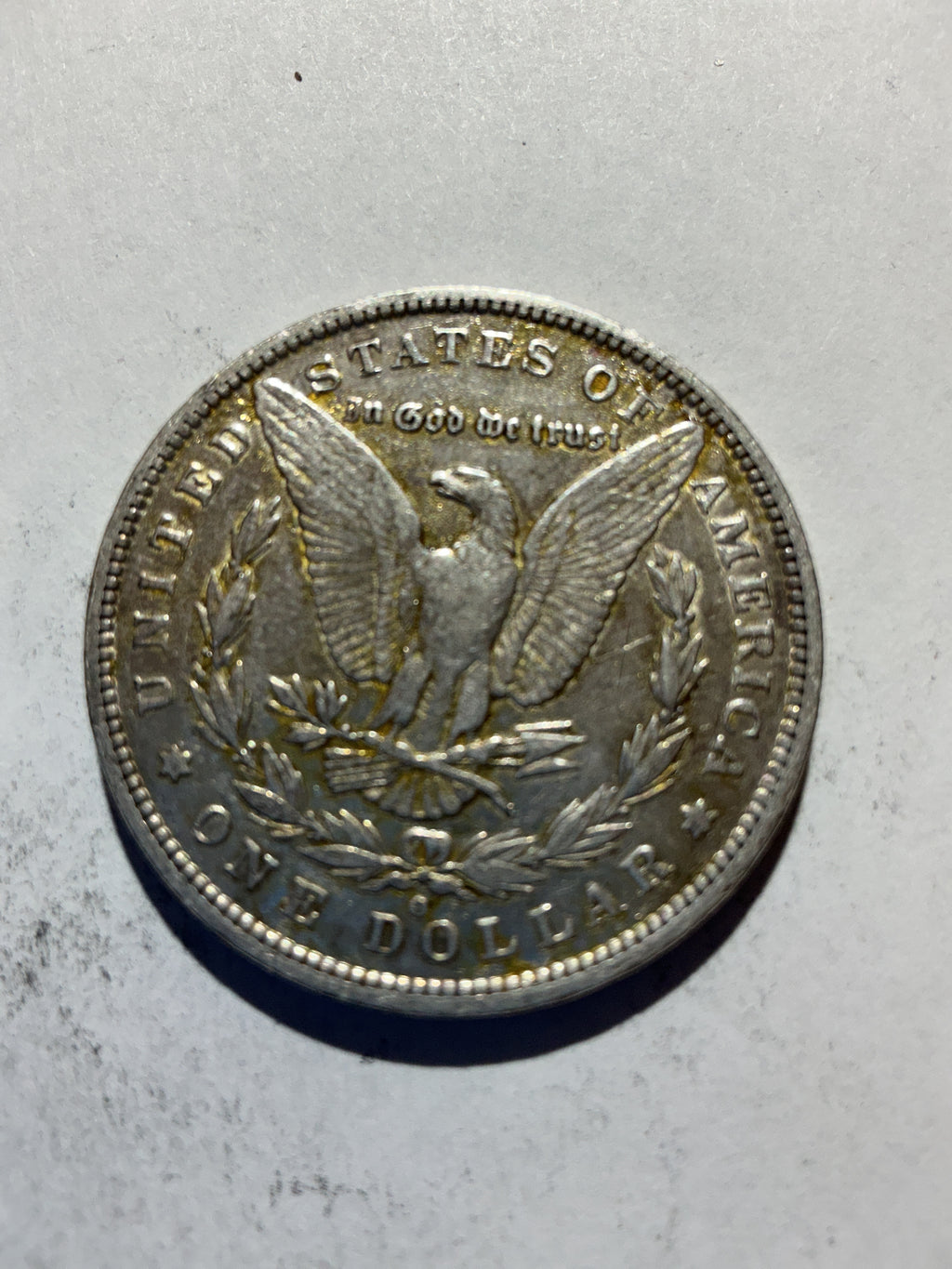 Lot 81, 1890 O Morgan silver dollar, vf