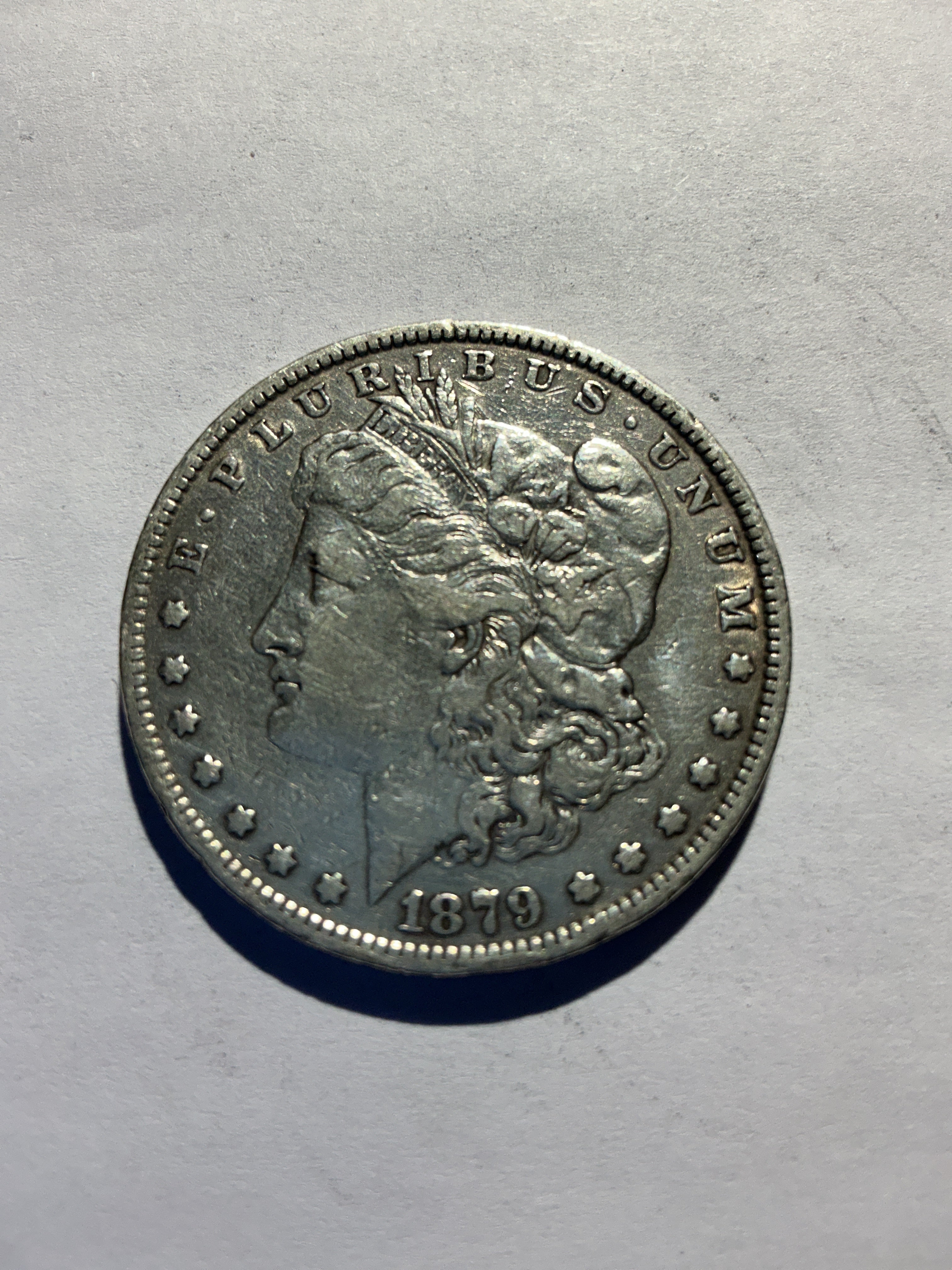 Lot 72, 1879 Morgan silver dollar