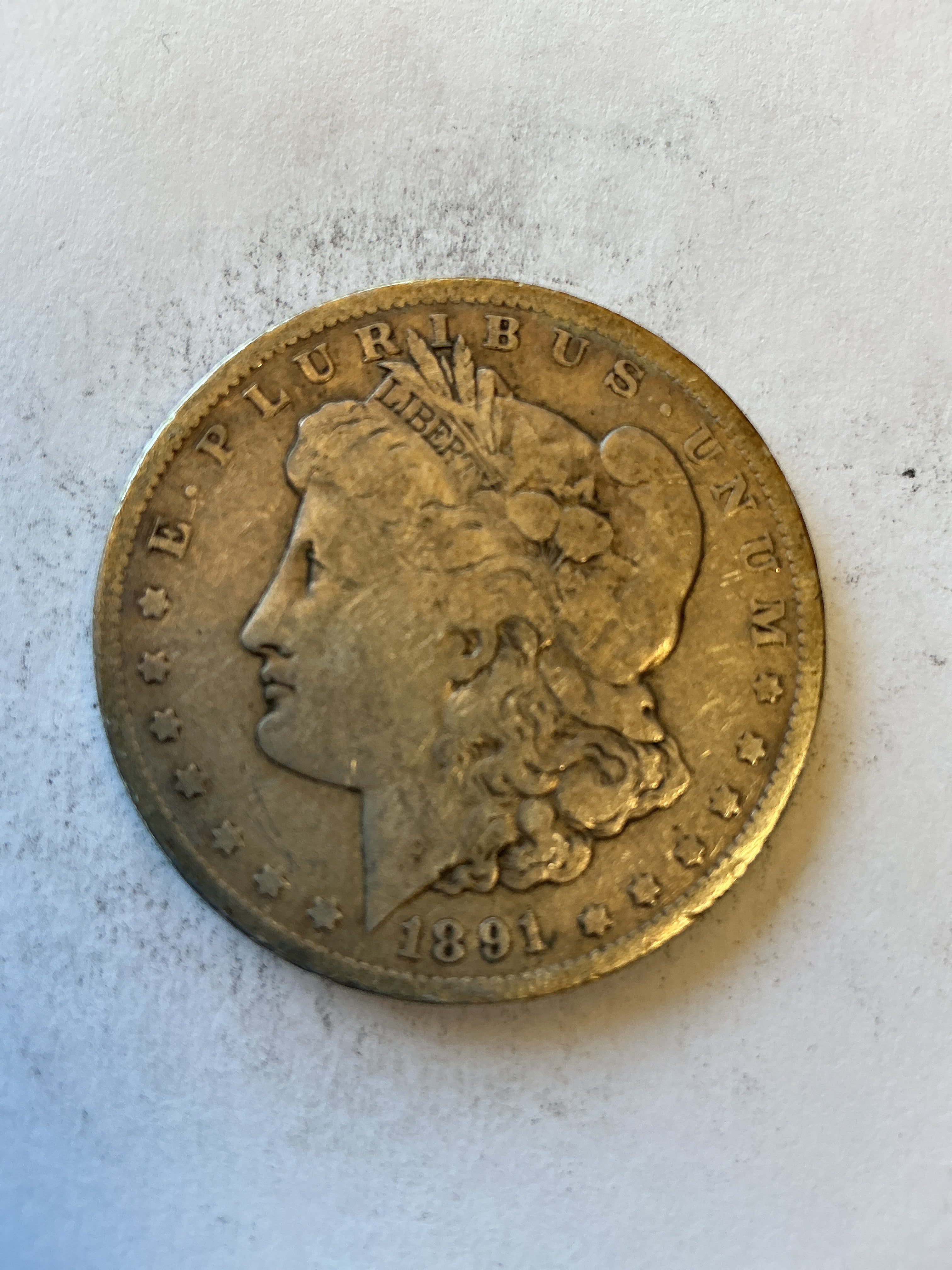 Lot 101, 1891 O Morgan silver dollar