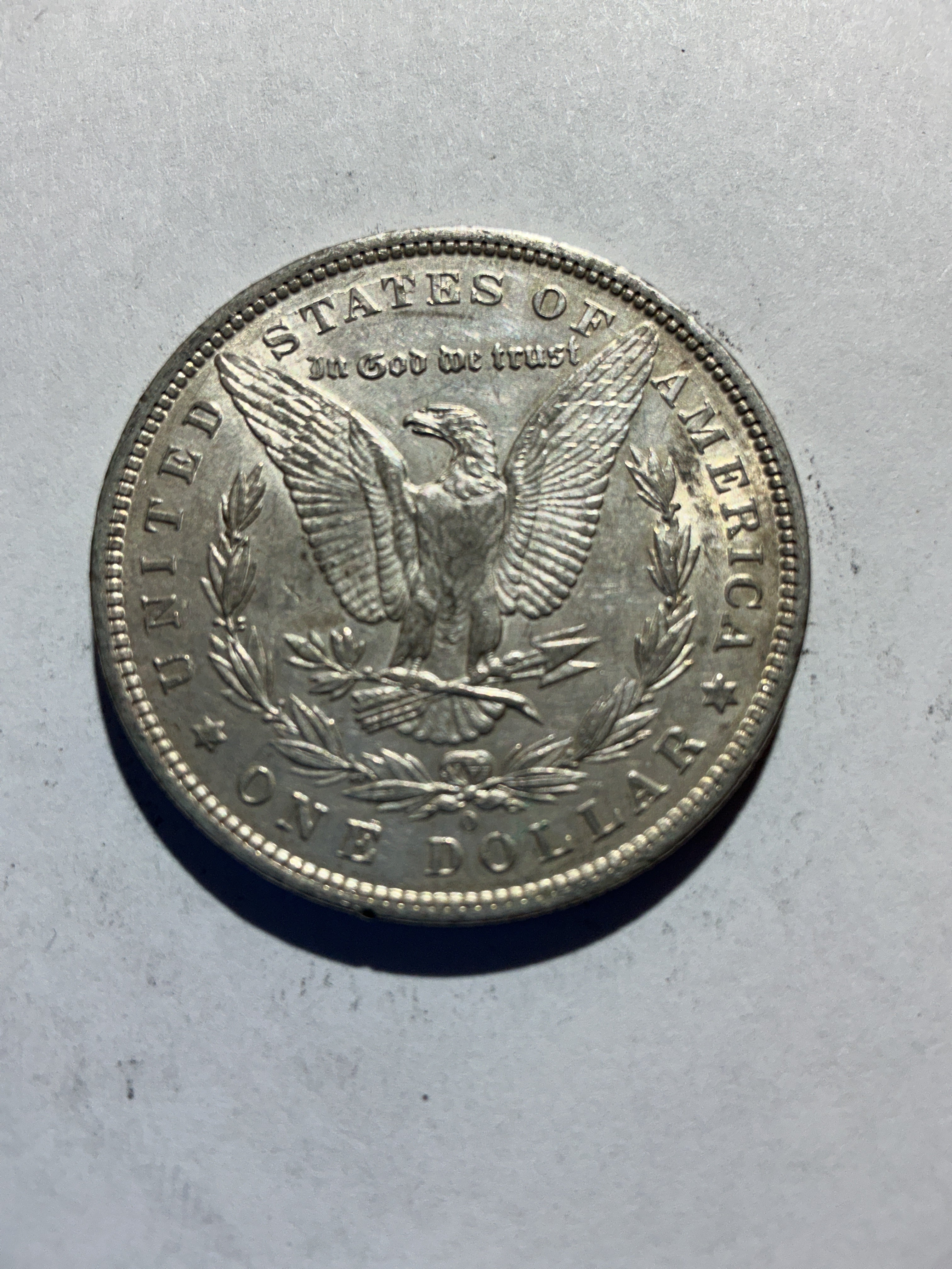 Lot 39, 1881 O Morgan silver dollar, AU
