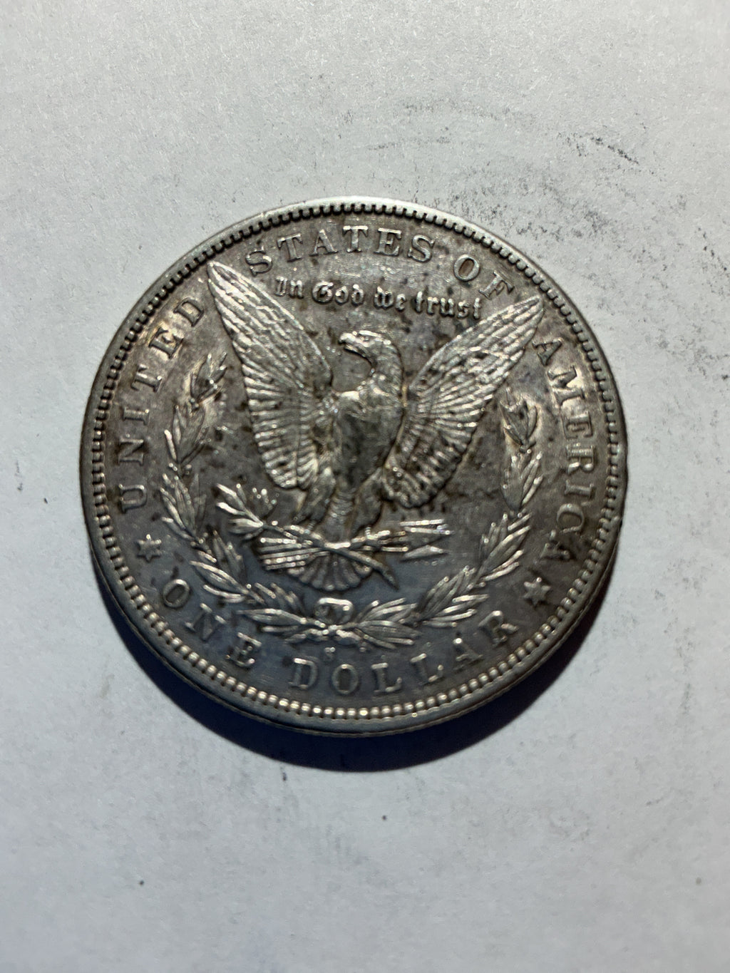 Lot 49, 1890 S Morgan silver dollar,AU