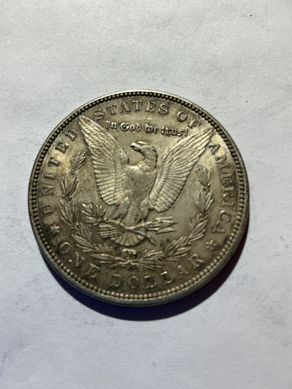 Lot 50, 1884 Morgan silver dollar, AU