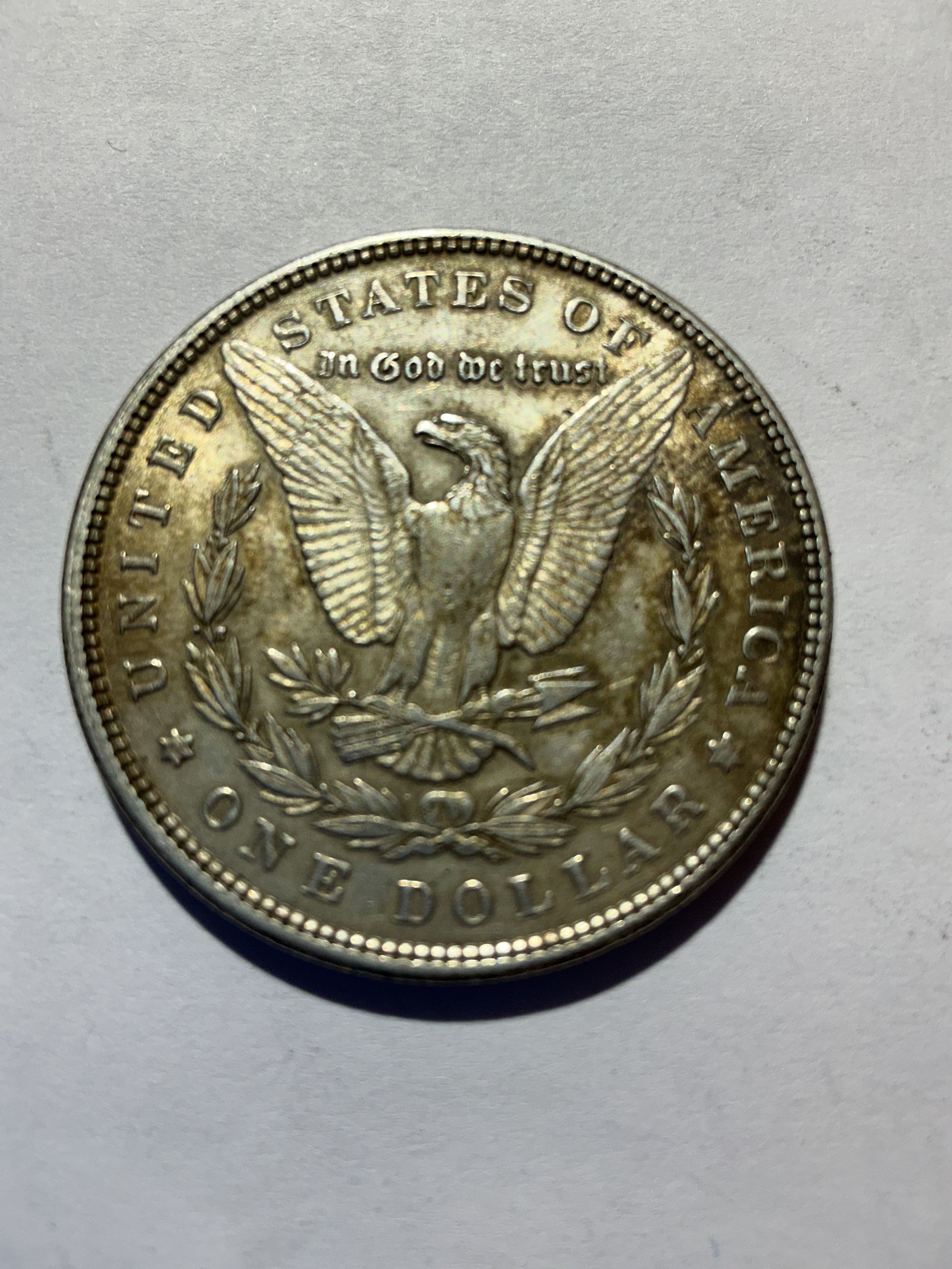 Lot 17, 1900 Morgan silver dollar, xf
