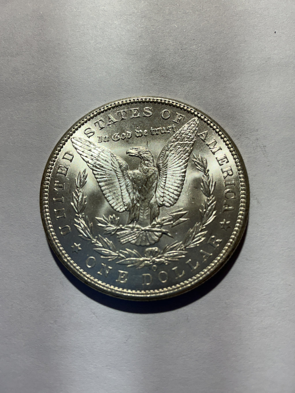 Lot 76, 1898 O Morgan silver dollar, BU