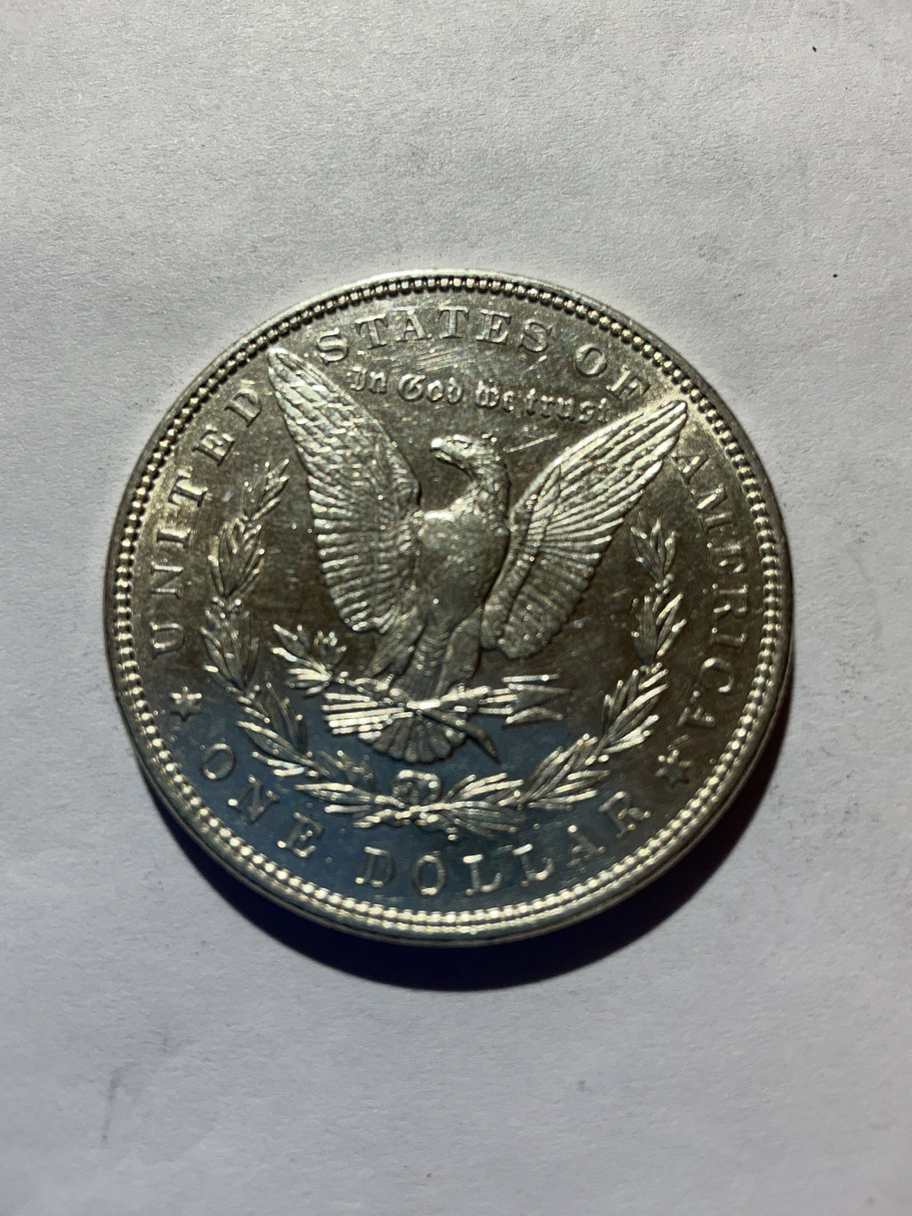 Lot 47, 1883 Morgan silver dollar, AU