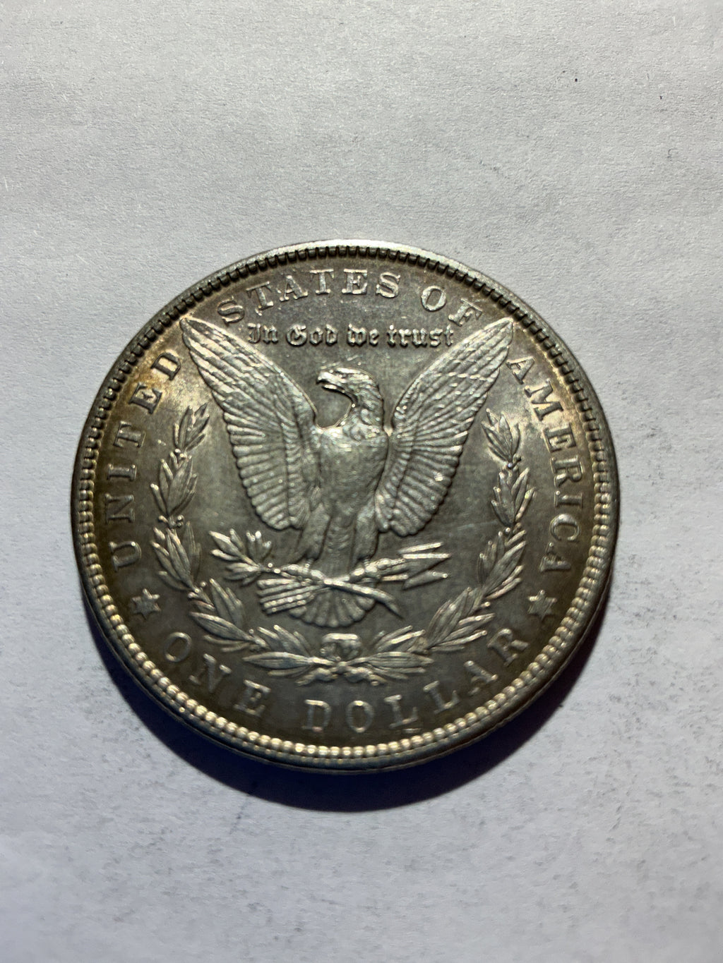 Lot 62, 1904 Morgan silver dollar, AU