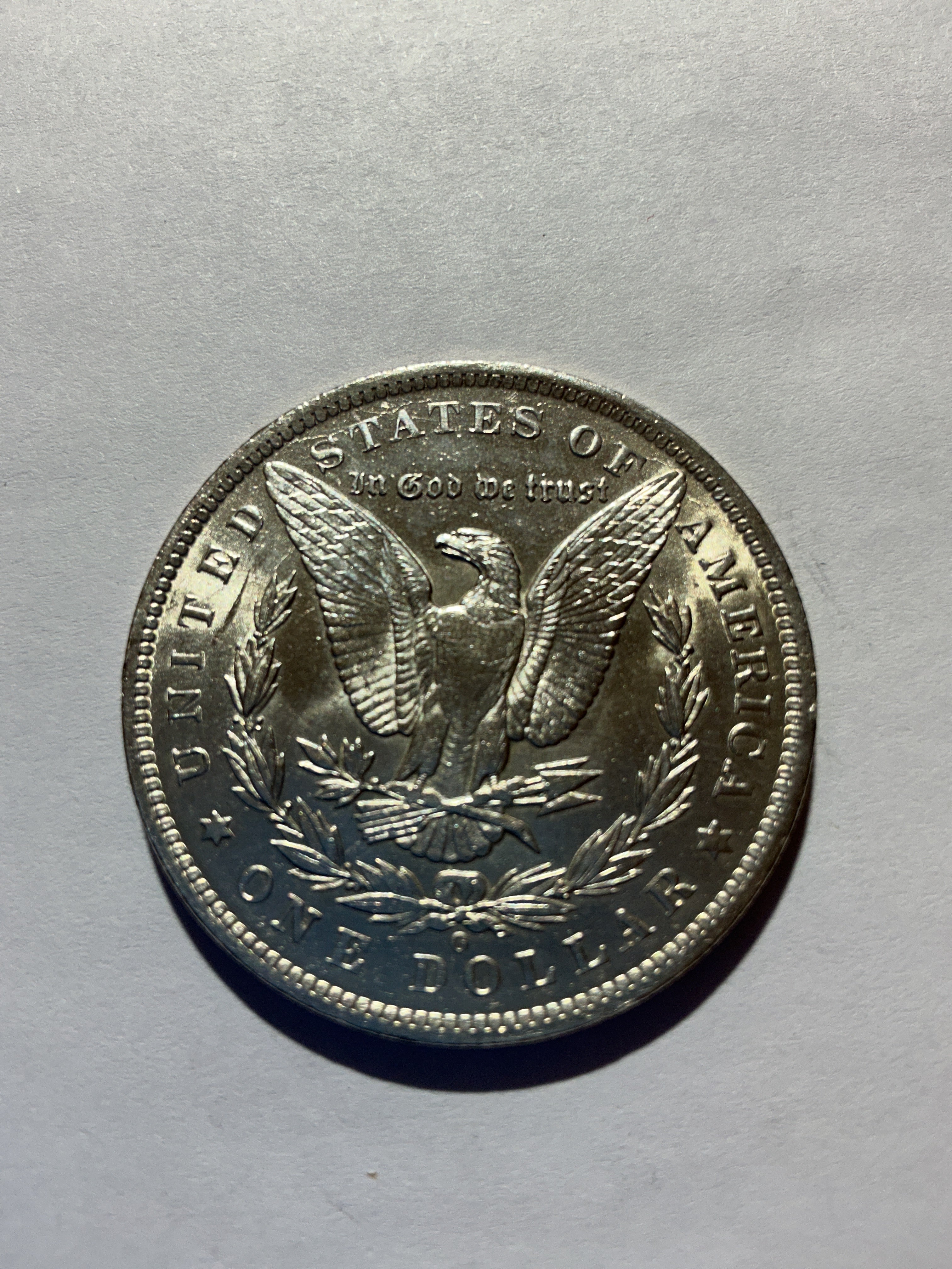 Lot 71, 1885 O Morgan silver dollar, BU
