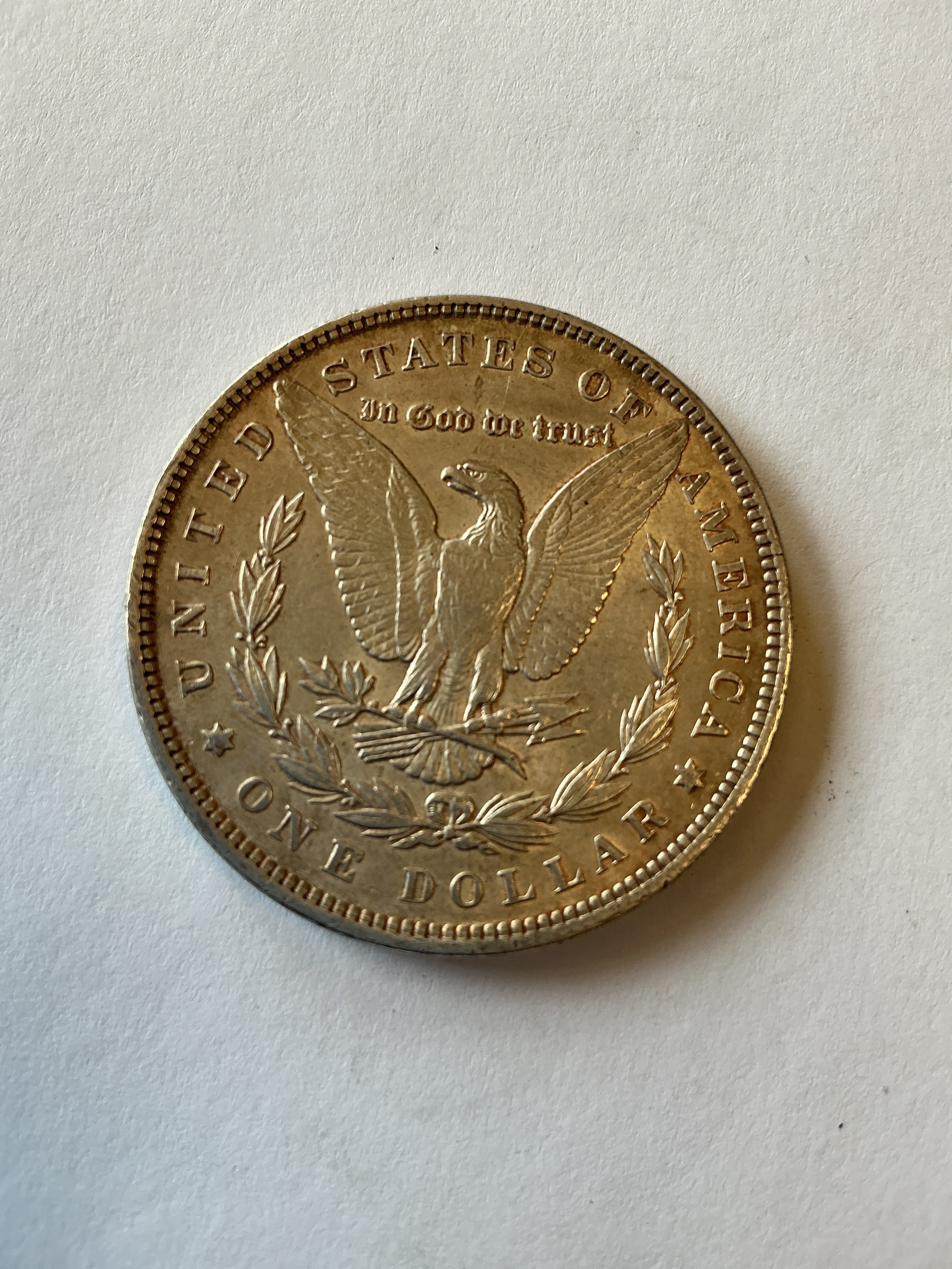 Lot 6, 1897 Morgan silver dollar, AU