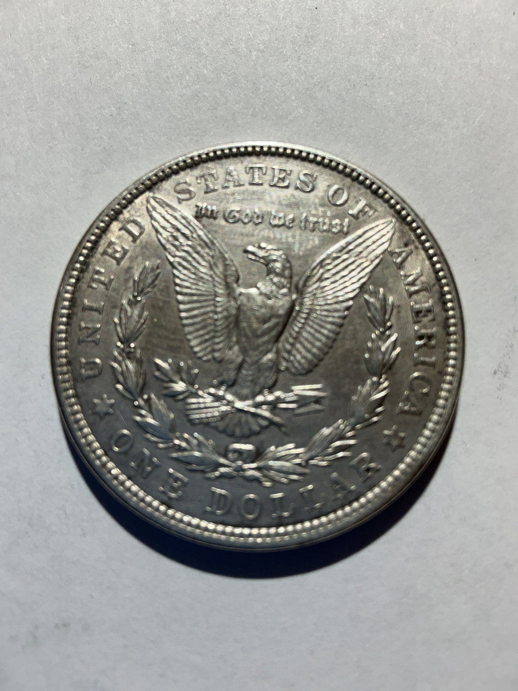 Lot 30, 1921 Morgan silver dollar, AU