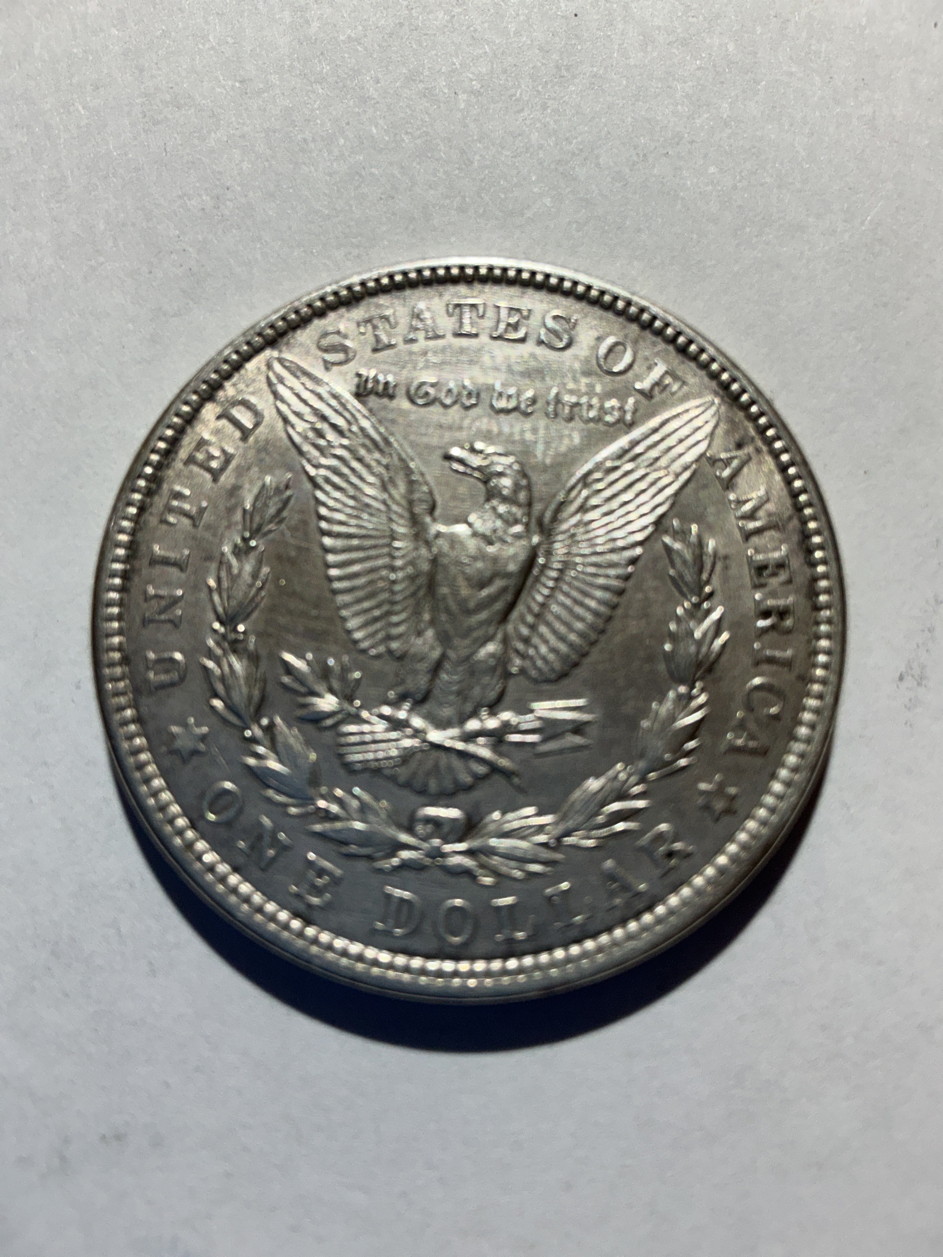 Lot 30, 1921 Morgan silver dollar, AU