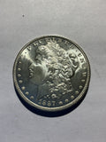 Lot 43, 1887 Morgan silver dollar, BU