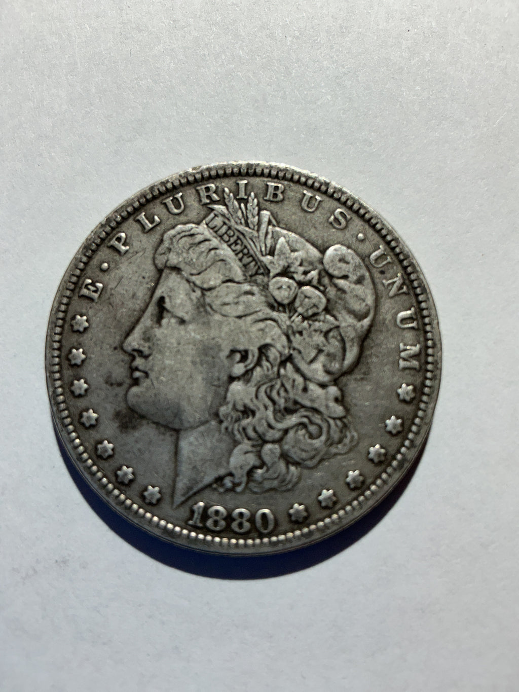 Lot 26, 1880 Morgan silver dollar, F