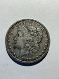 Lot 26, 1880 Morgan silver dollar, F
