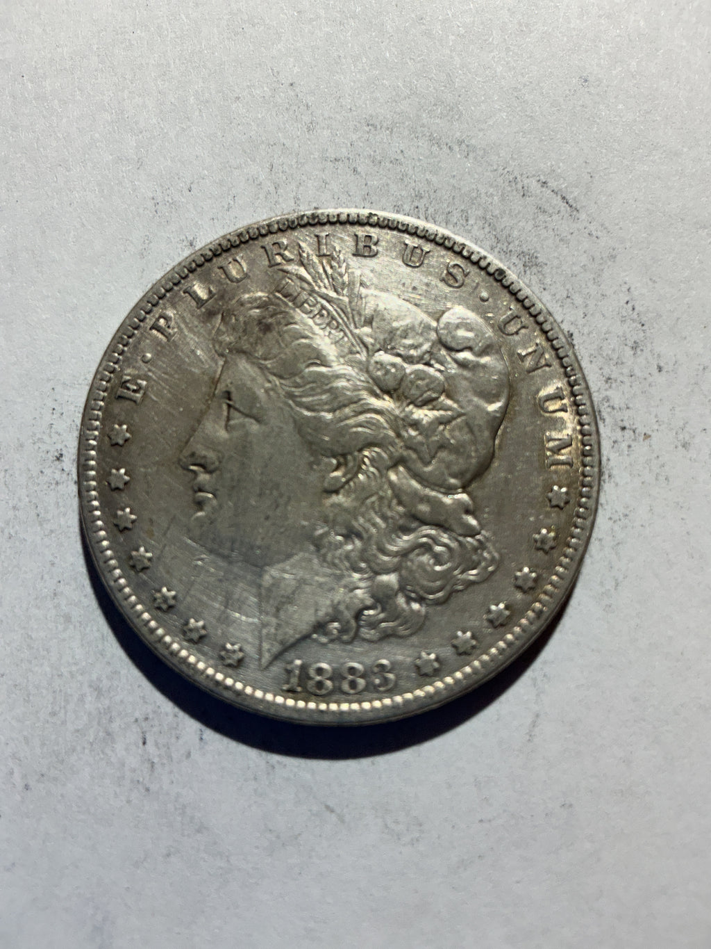 Lot 79, 1889 Morgan silver dollar, vf