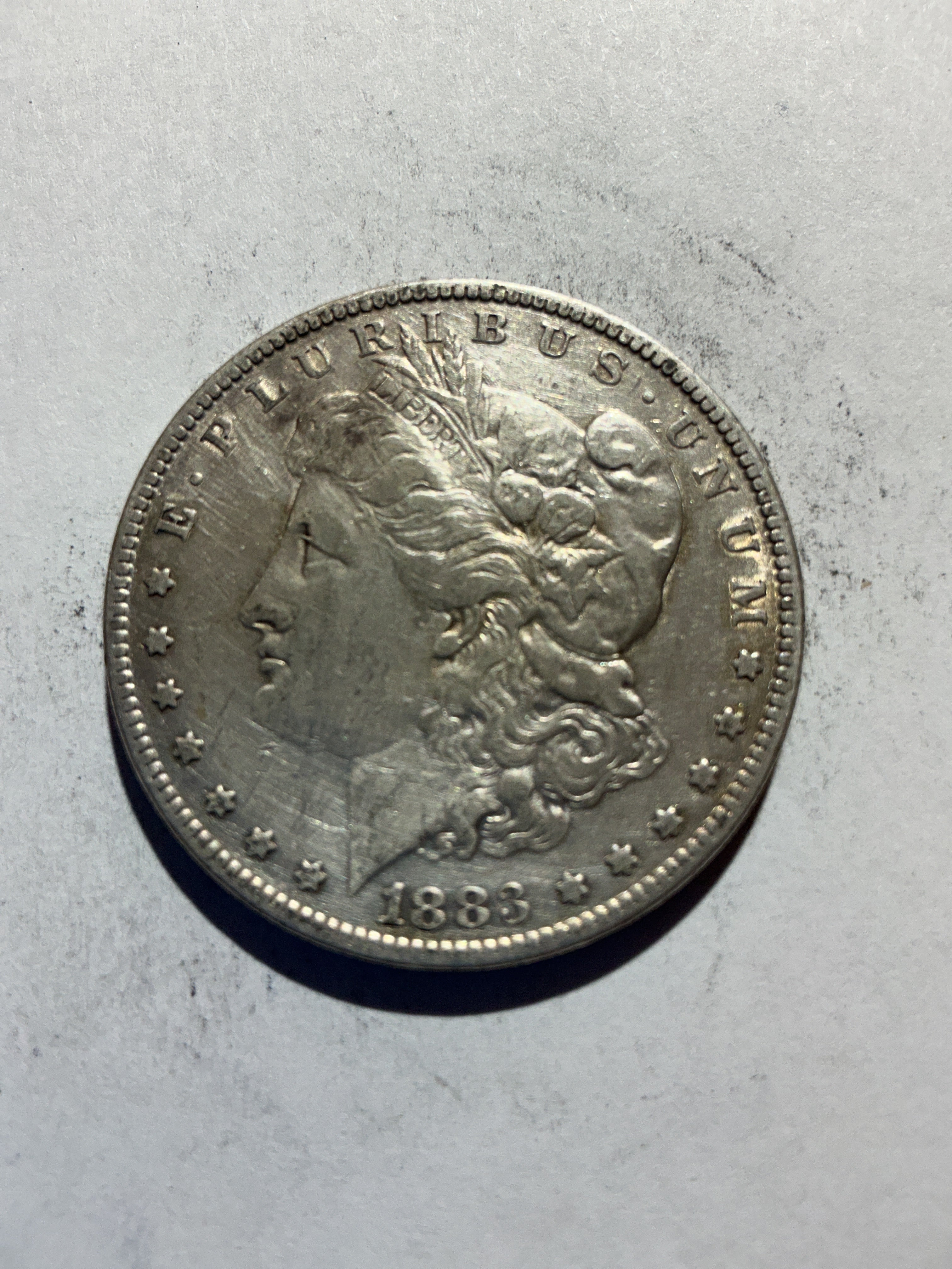 Lot 79, 1889 Morgan silver dollar, vf