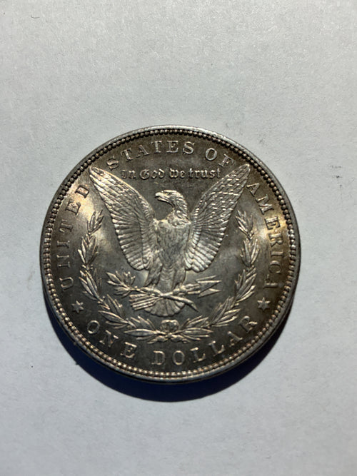 Lot 22, 1896 Morgan silver dollar, AU, nice coin
