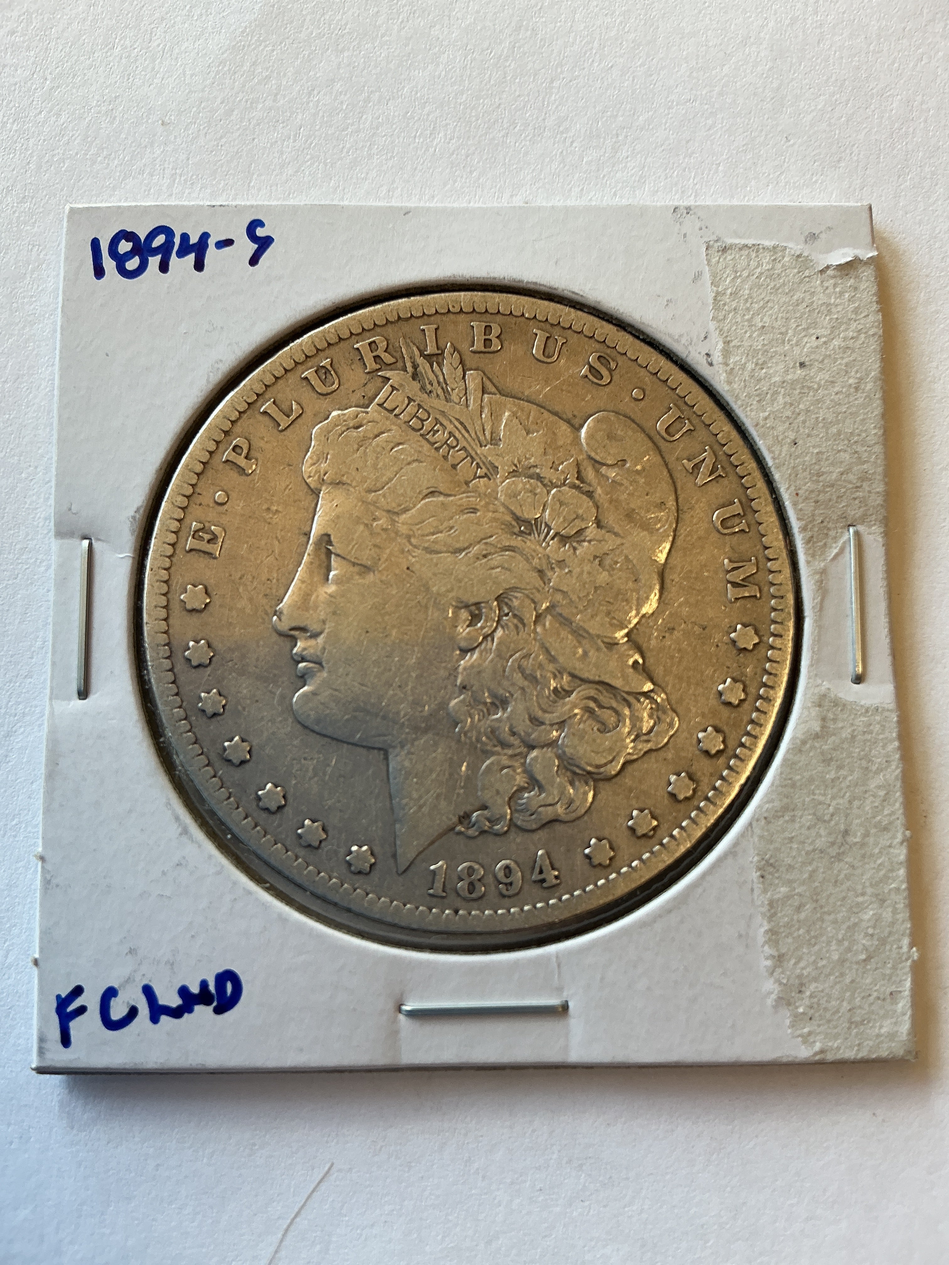 Lot 11, 1894 S Morgan silver dollar, xf, low mint
