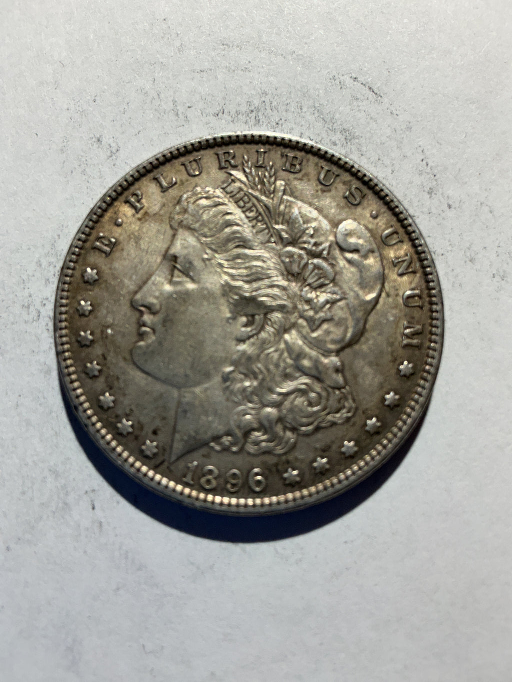 Lot 67, 1896 Morgan silver dollar, AU