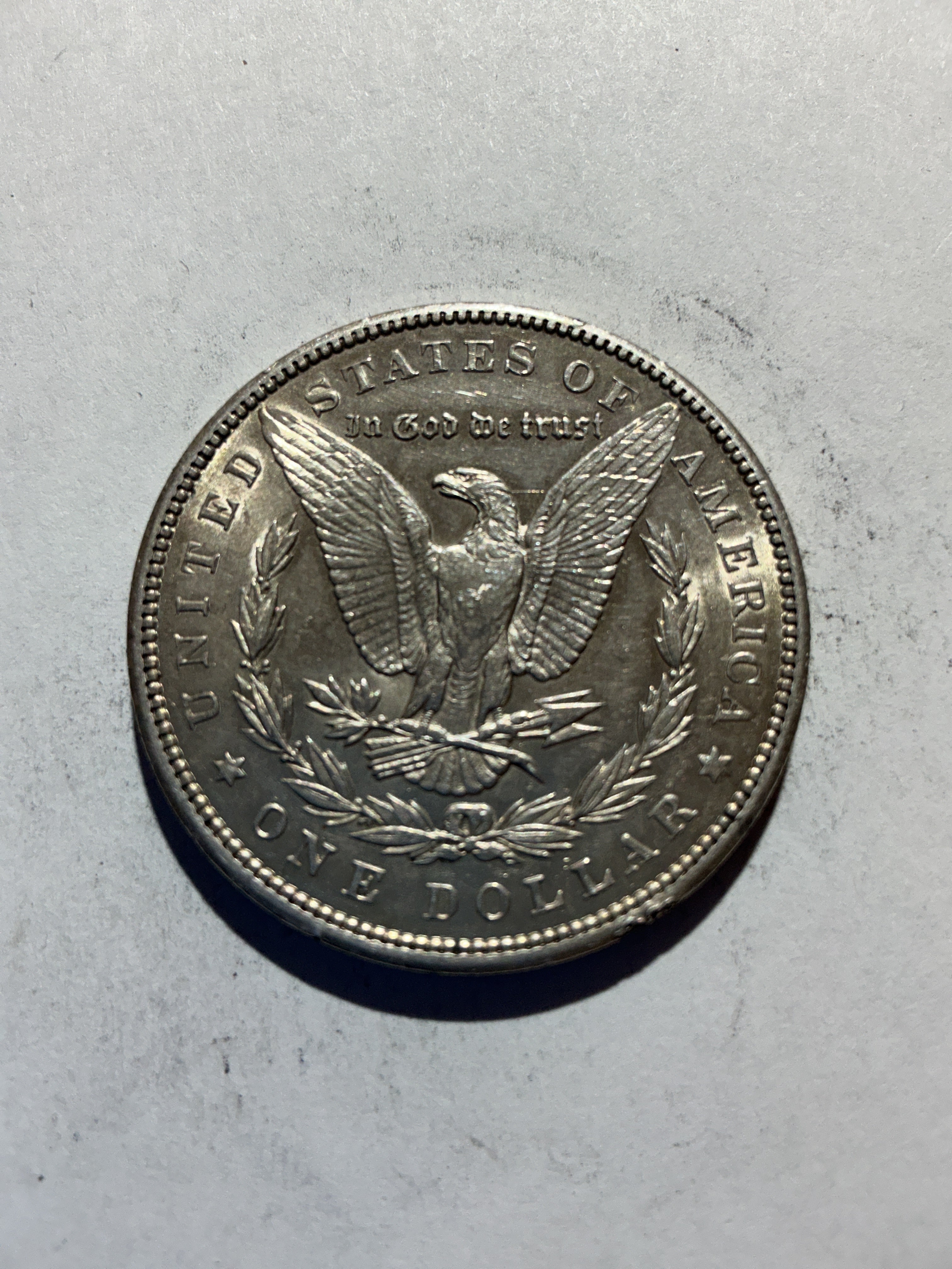 Lot 66, 1900 Morgan silver dollar, AU