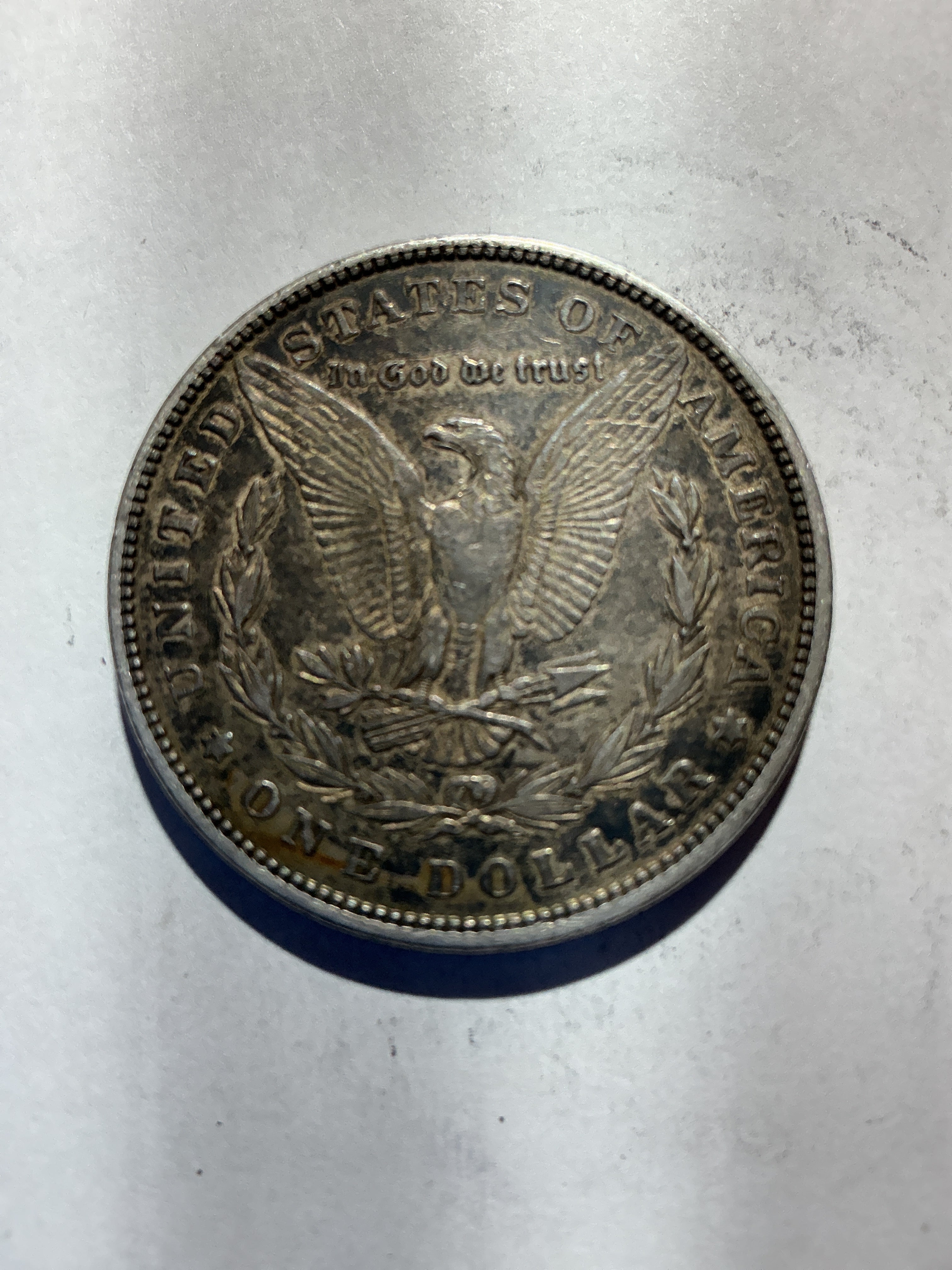 Lot 51, 1879 Morgan silver dollar, xf